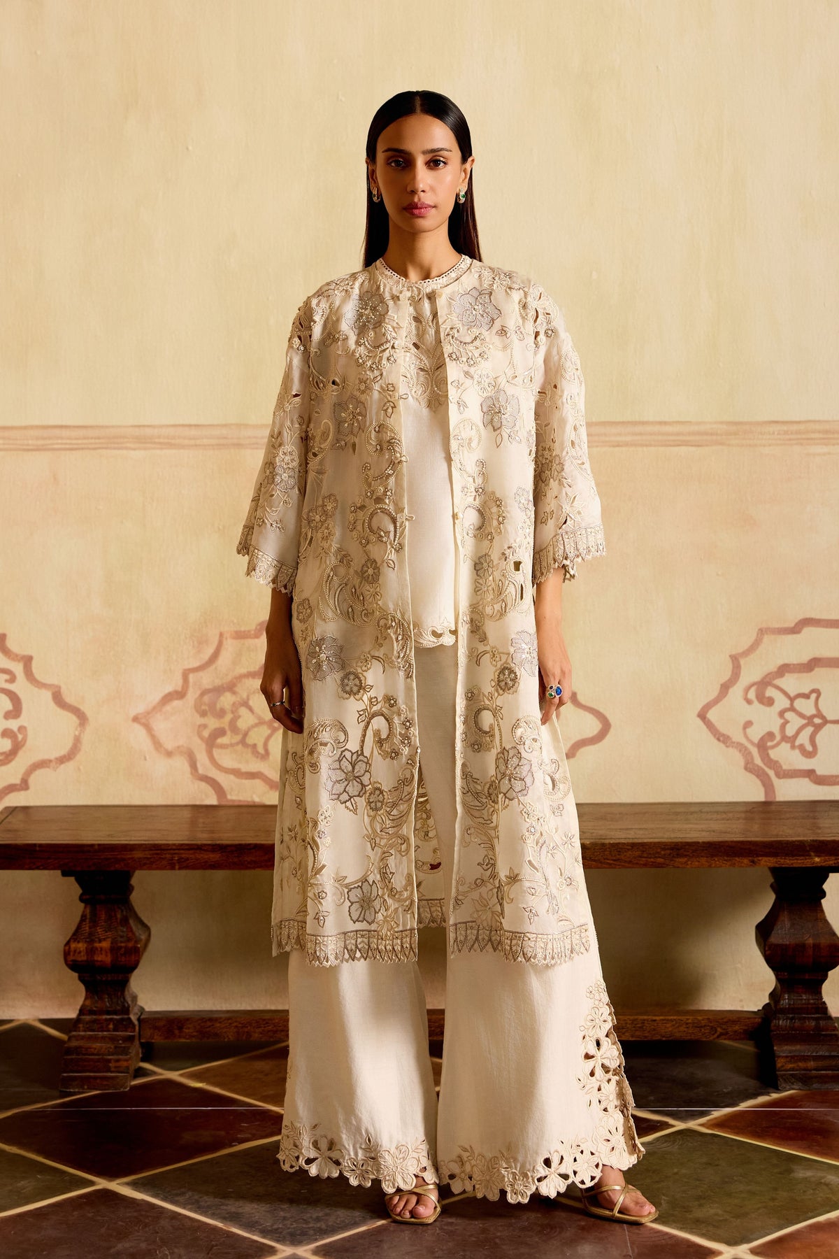 Ivory Embroidered Jacket