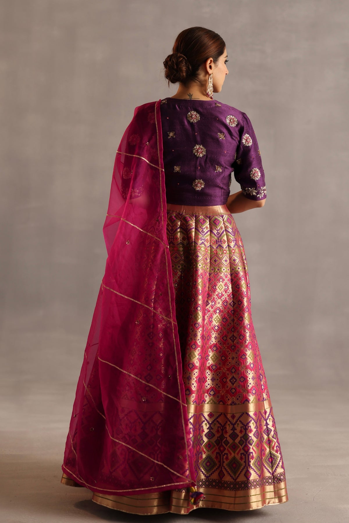 Saras Purple Lehenga