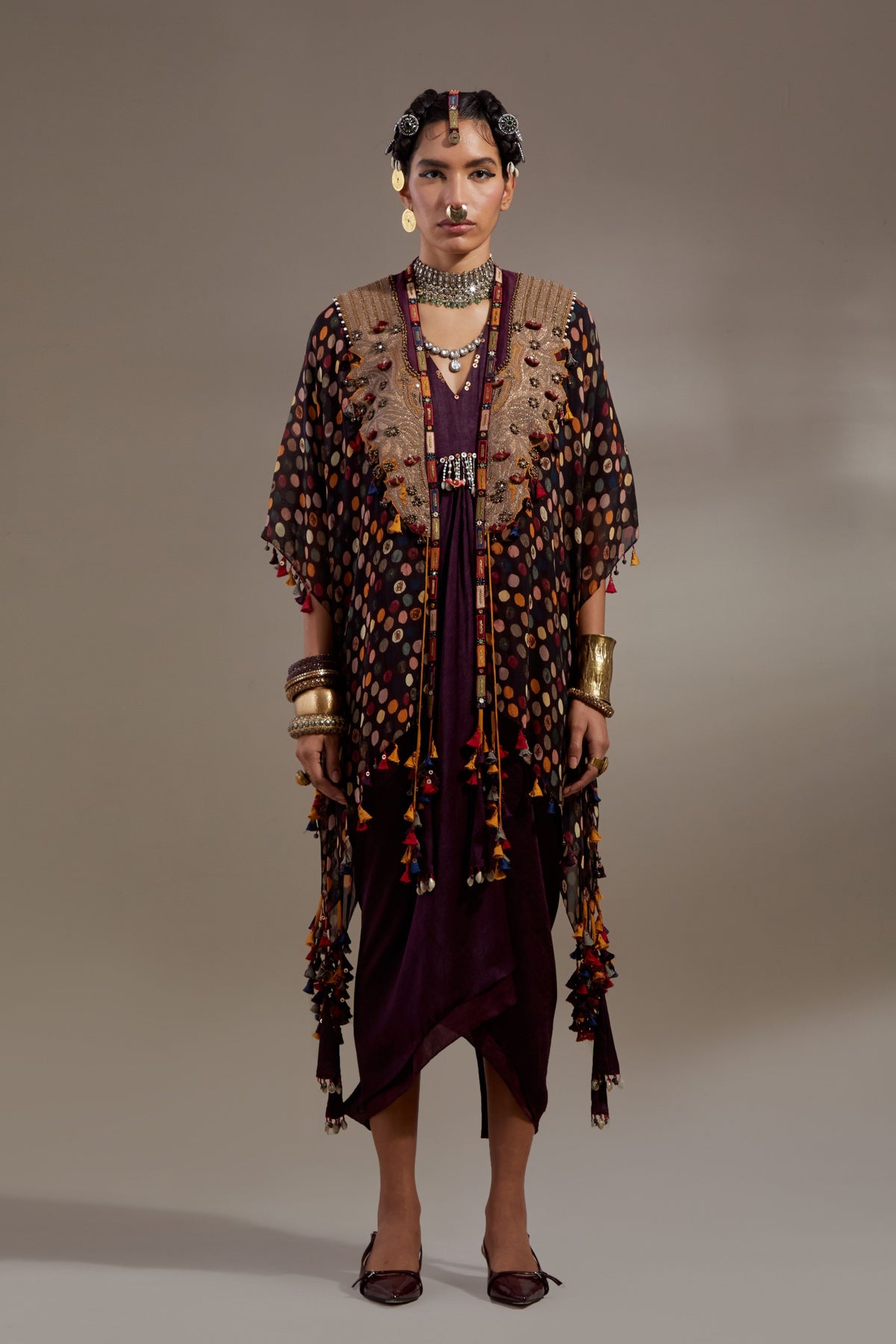 Jamuni Veni Dupatta Jacket Set