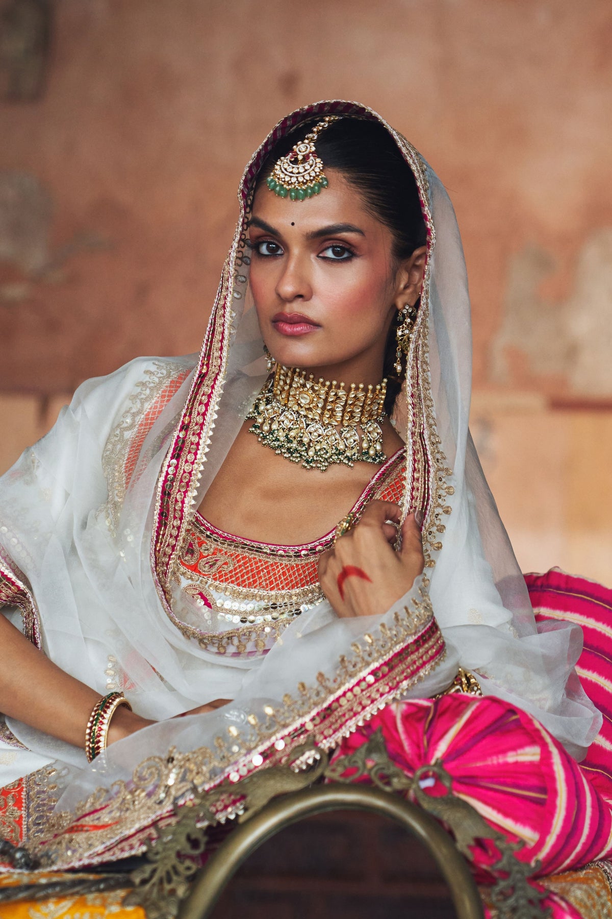 Samreen Ivory Sharara Set