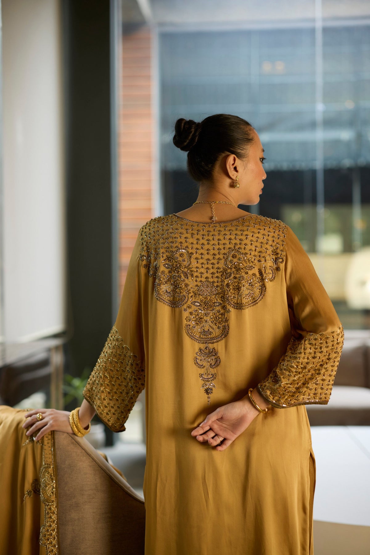 Mustard Prana Kurta Set