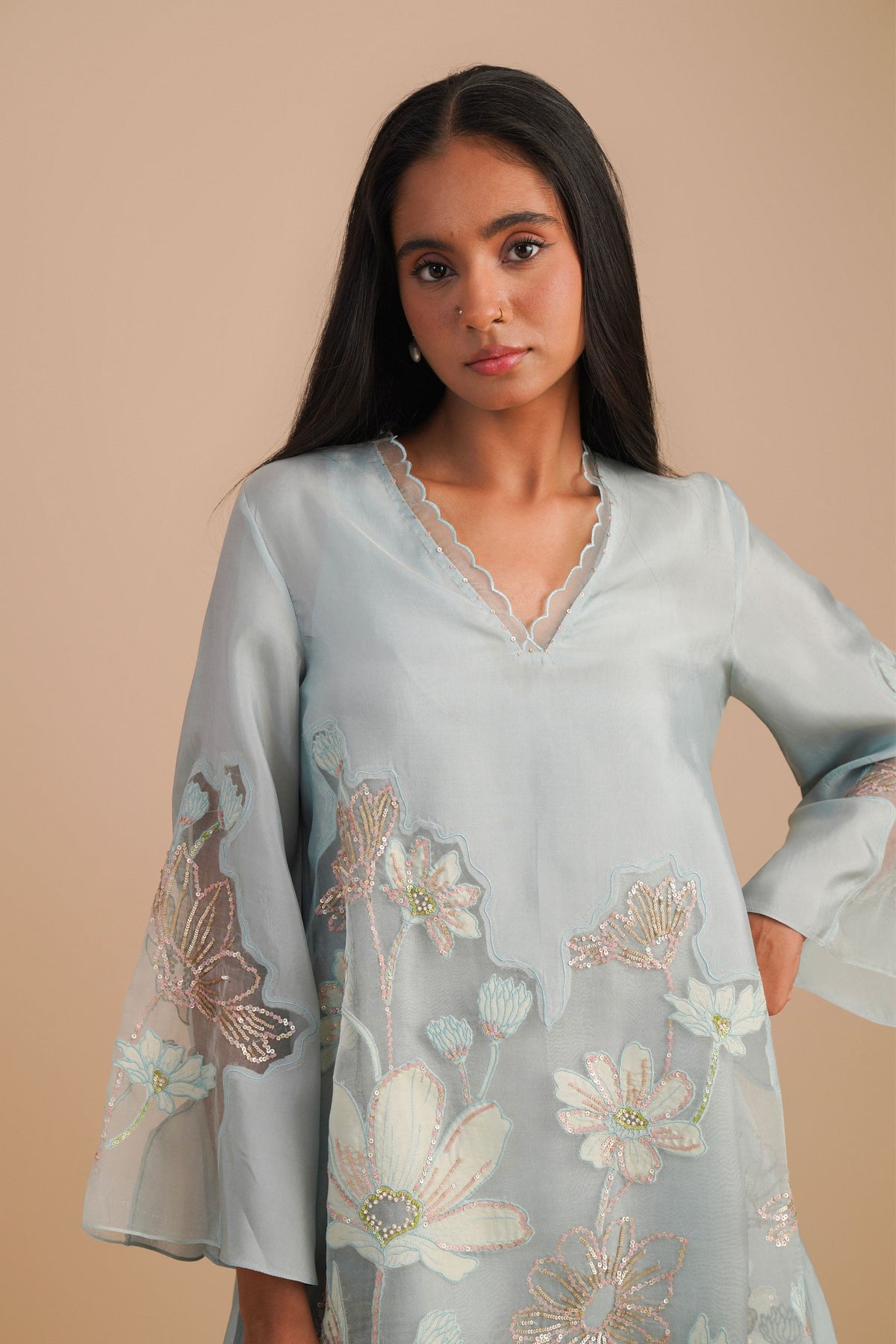 Floral Powder Blue Co-ord Set