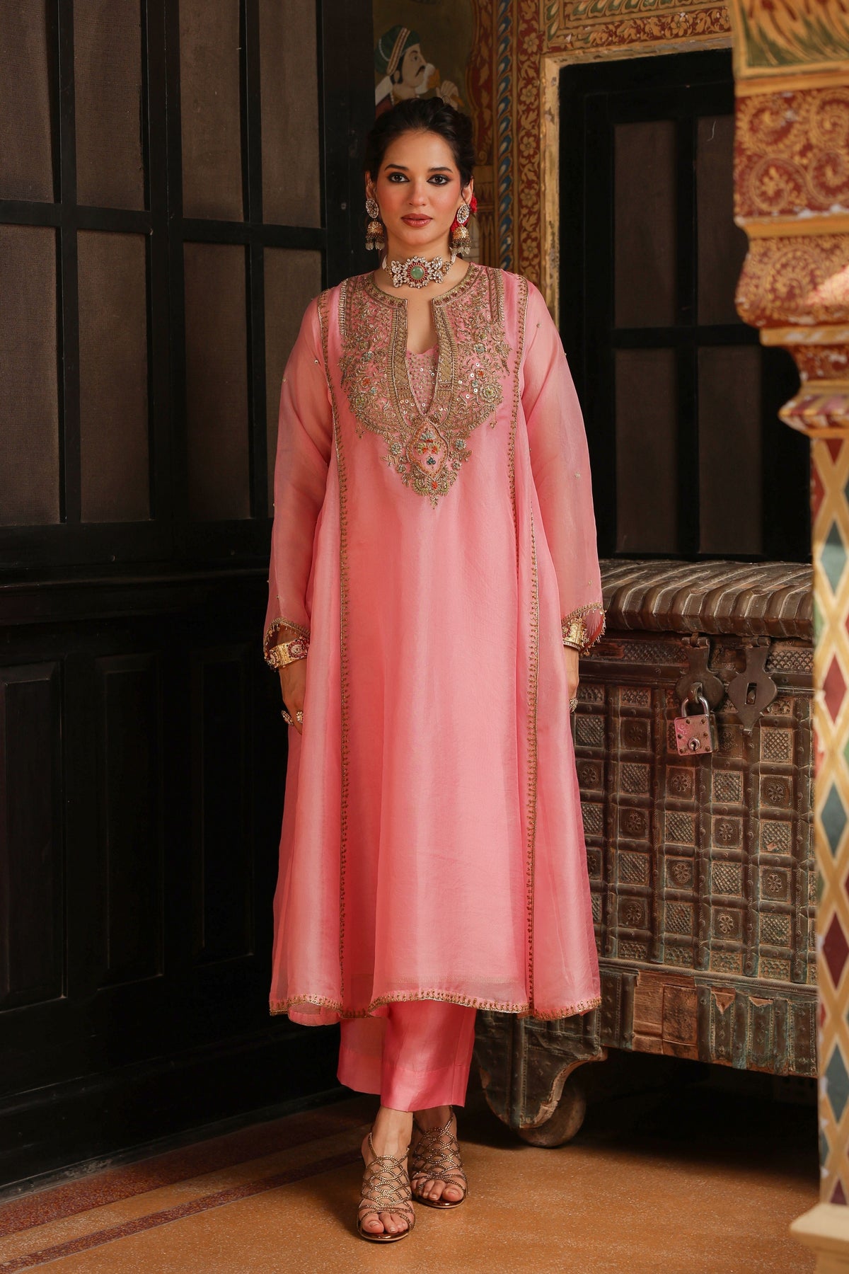 Ahista Pink Pakhi Kurta Set