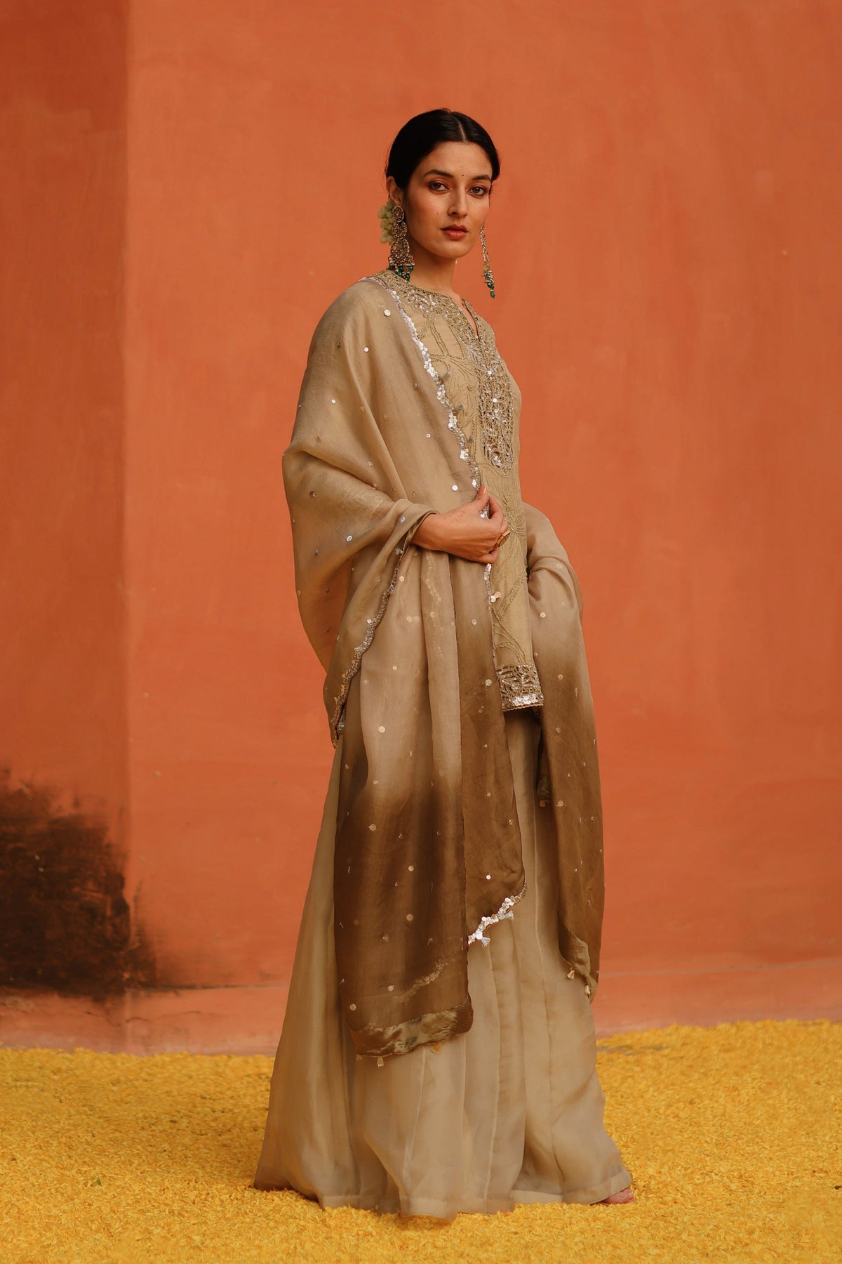 Sage Green  Sharara Set