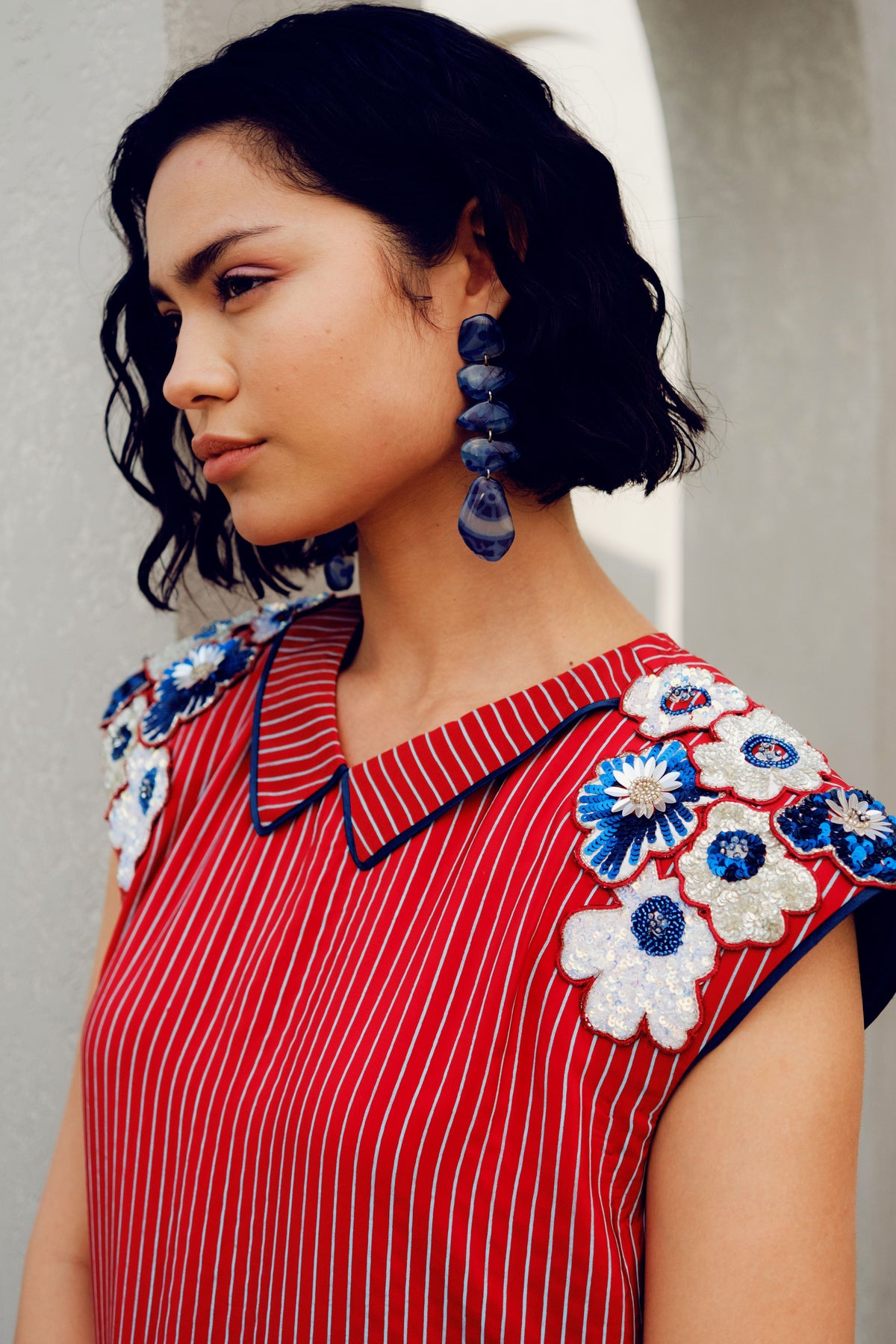 Red Caroline Power Dress
