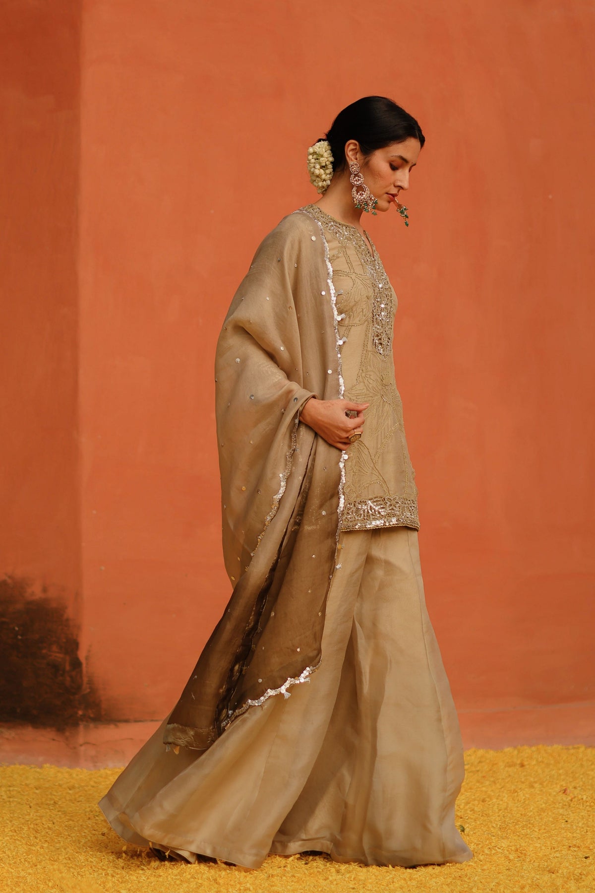 Sage Green  Sharara Set