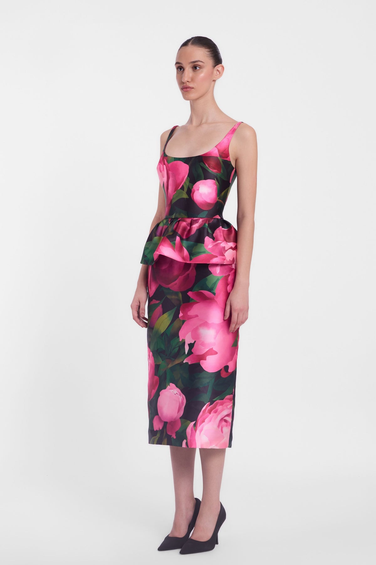Scoop Neck Pencil Dress
