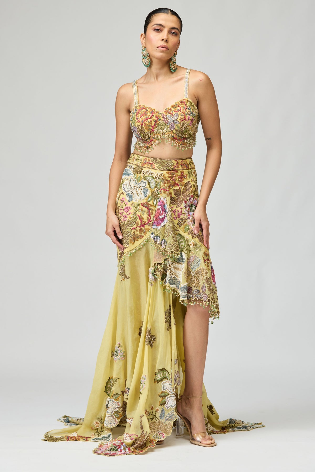 Asymmetrical Organza Co-ord Set