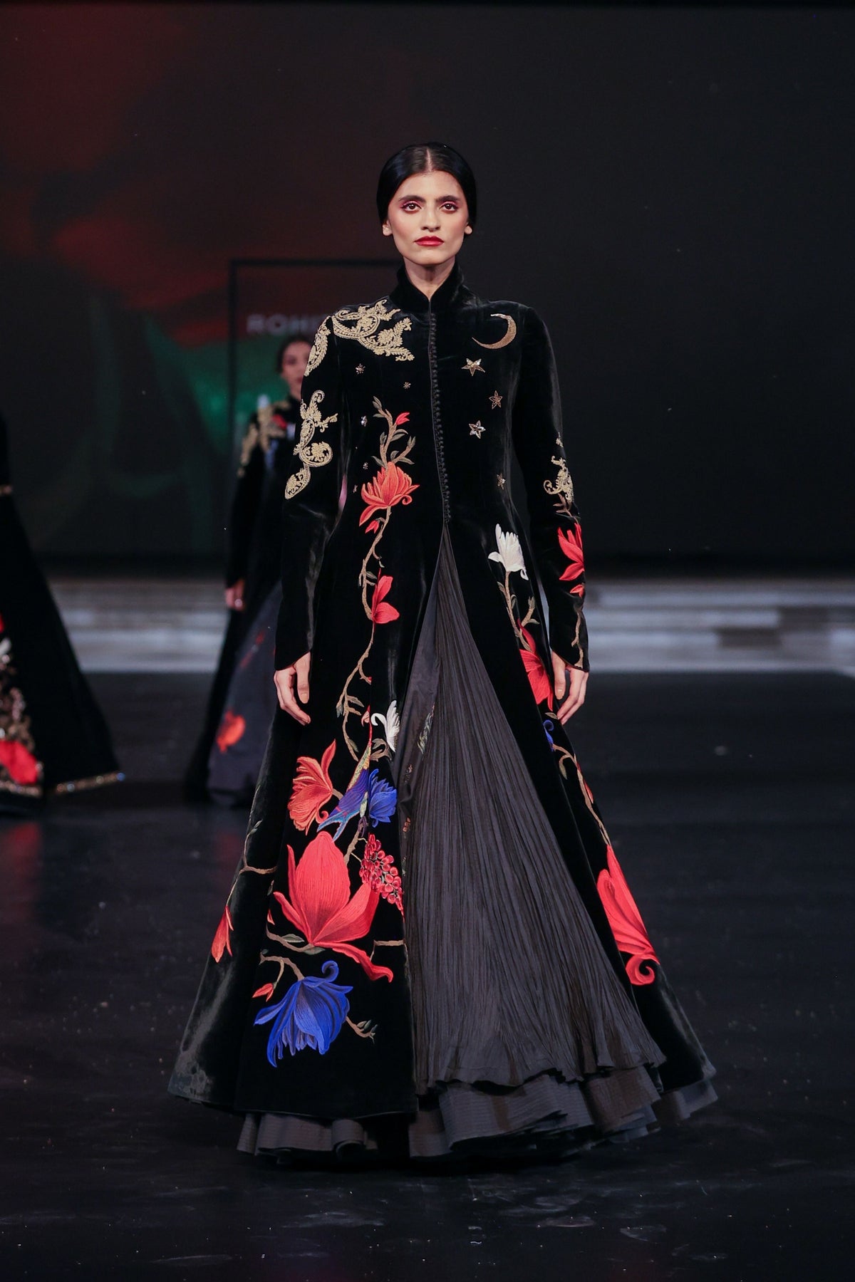 Black Velvet Long Jacket