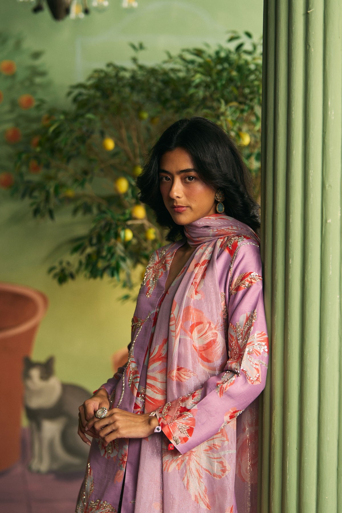 Lavender Sharara Set