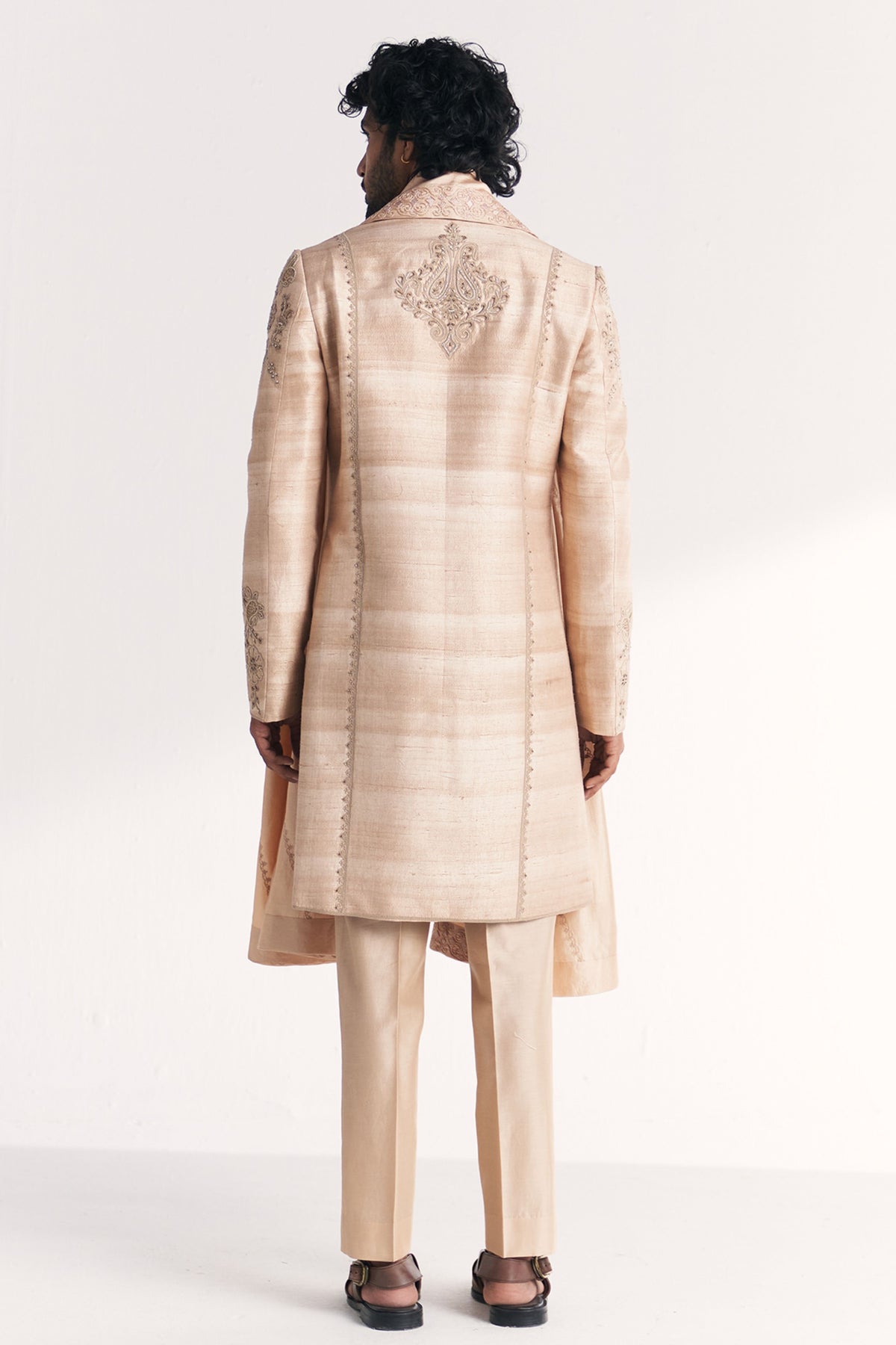 Utsav Ivory Achkan Set