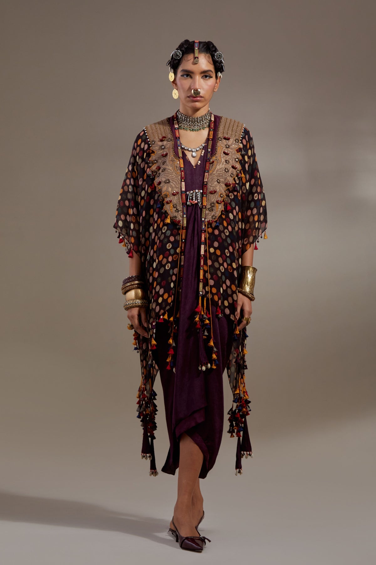 Jamuni Veni Dupatta Jacket Set