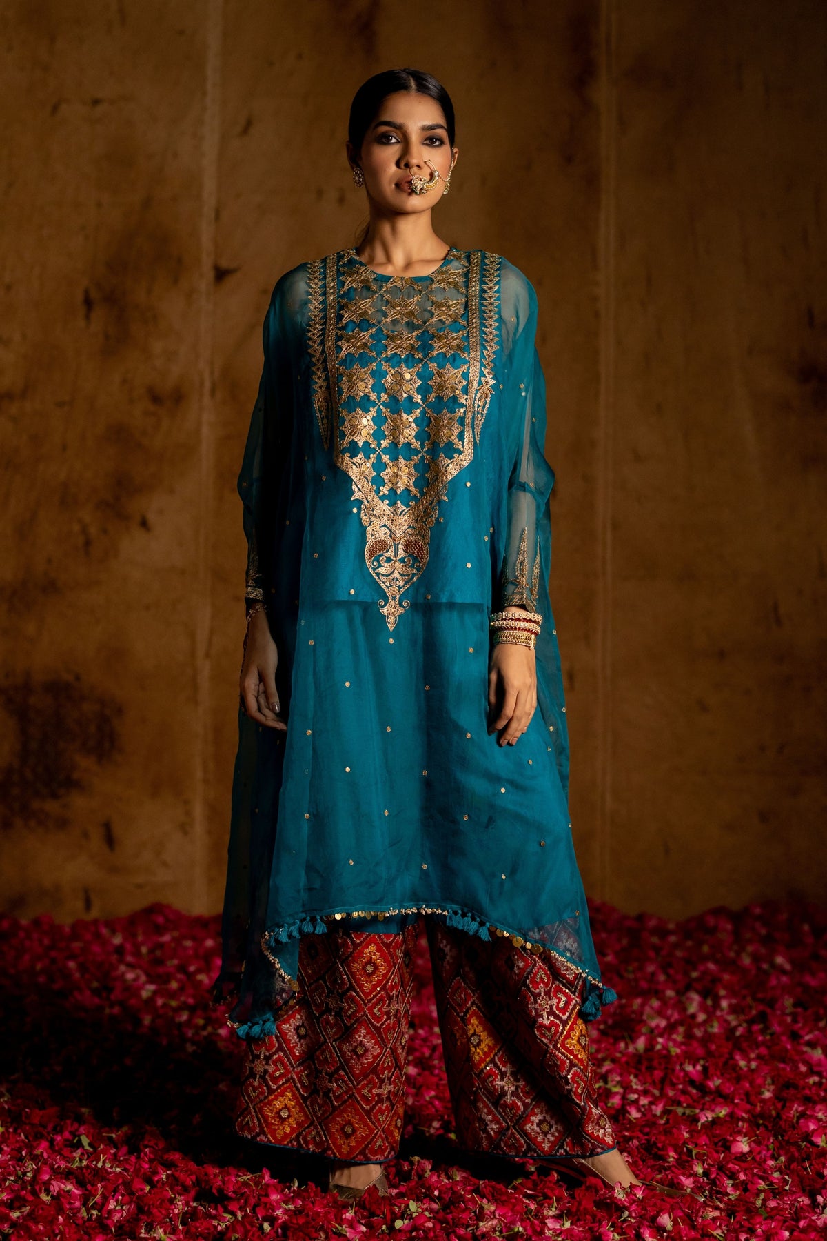 Jyoti Cutwork Kaftan Set