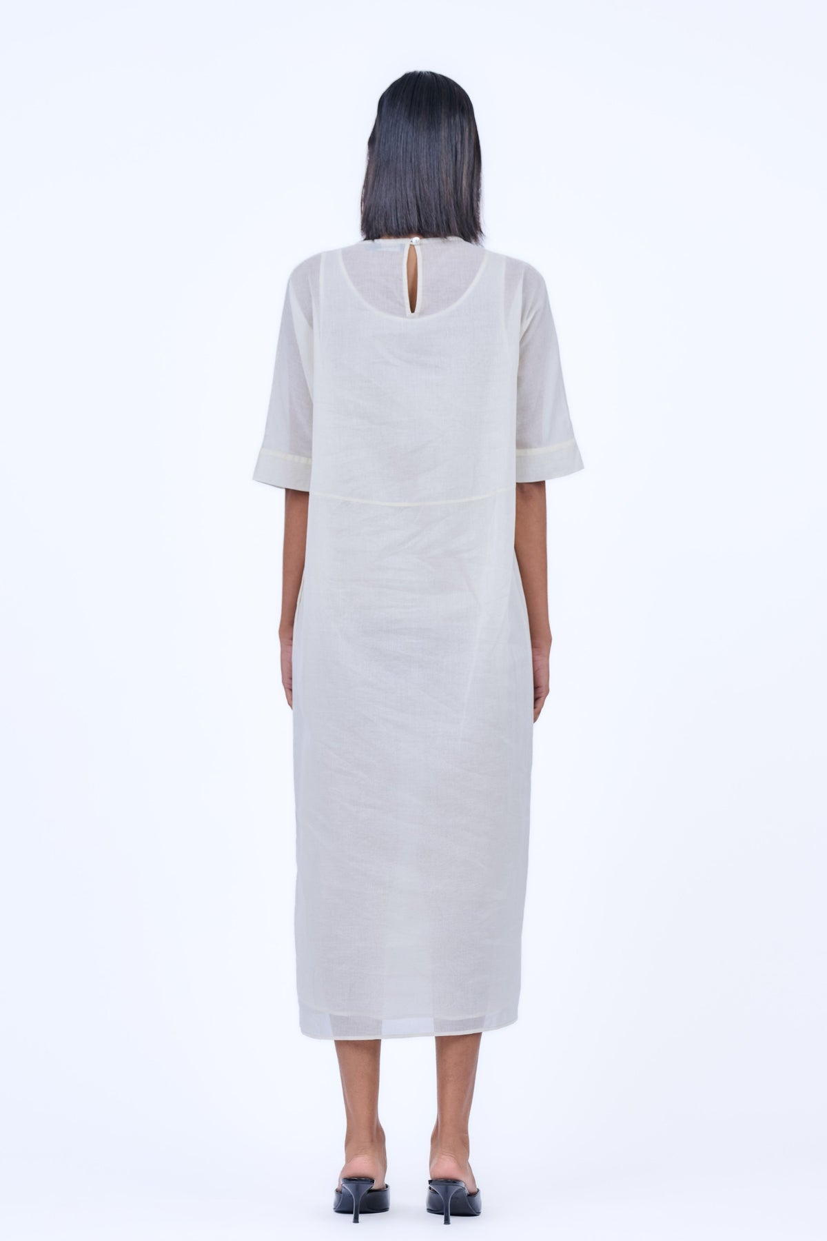 Ecru &amp; Khaki Dress