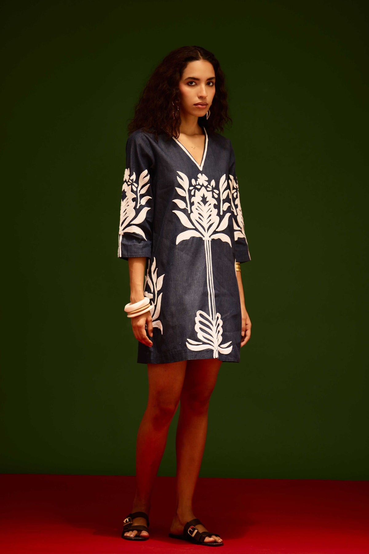 Blue Denim Shift Dress