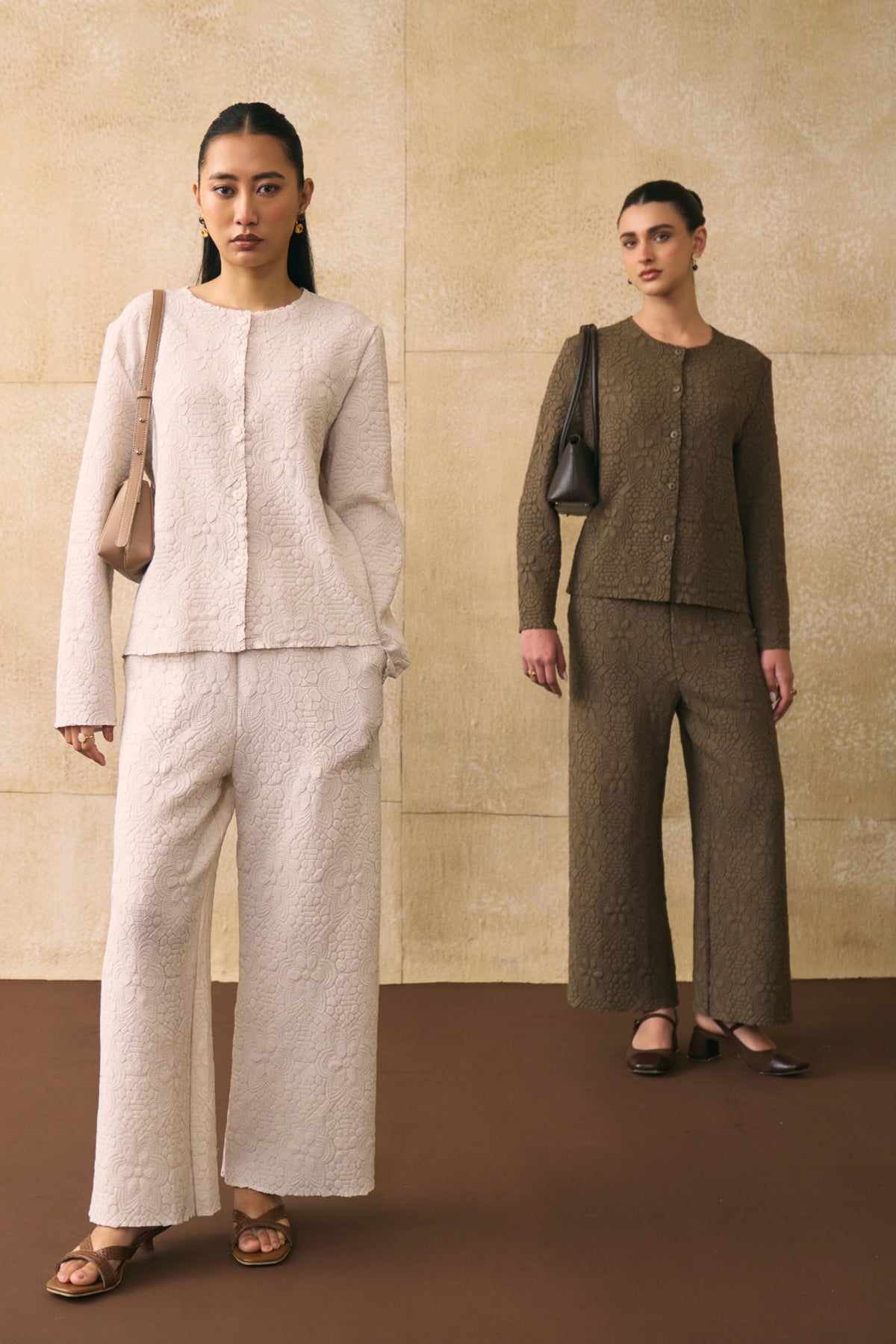 Brown Ganni Co-ord Set