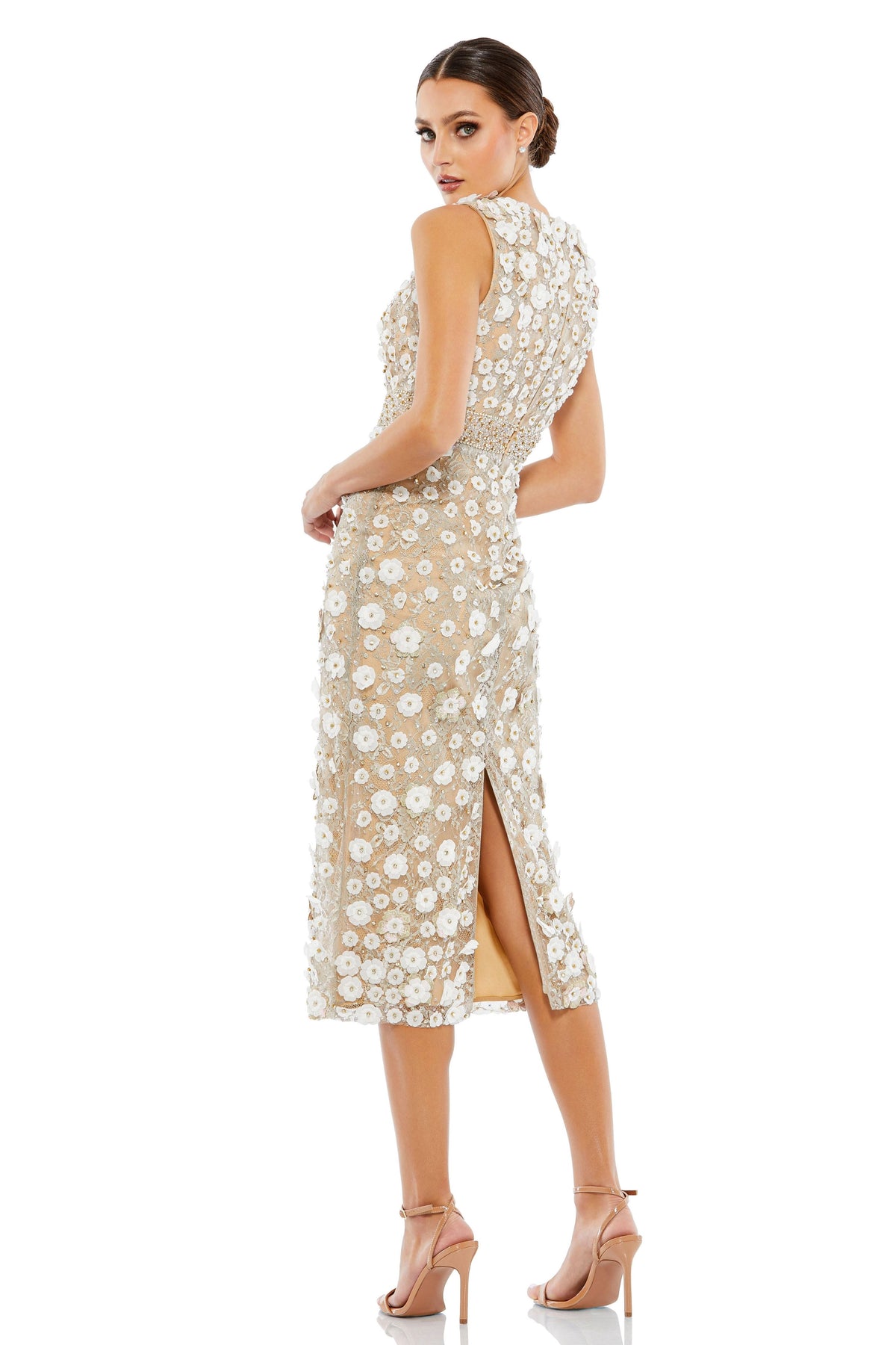 3D Flower Detailing Dress