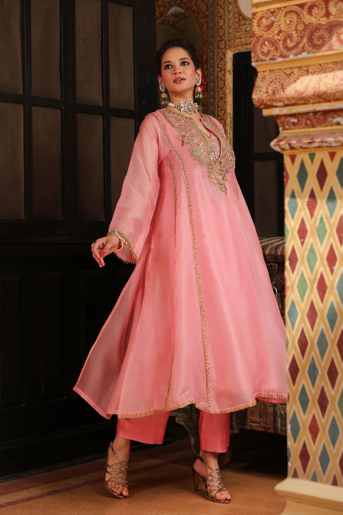 Ahista Pink Pakhi Kurta Set