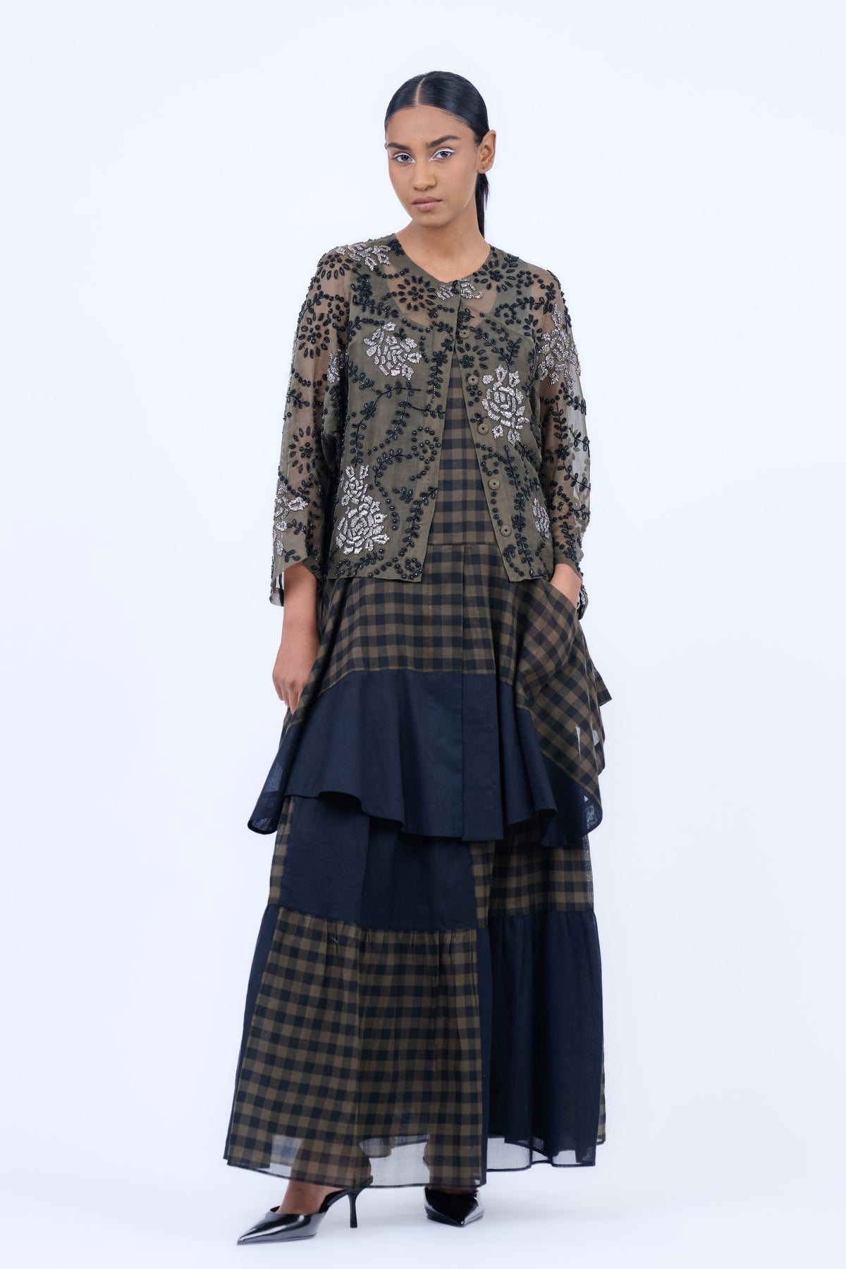 Silk Organza Beadwork Jacket