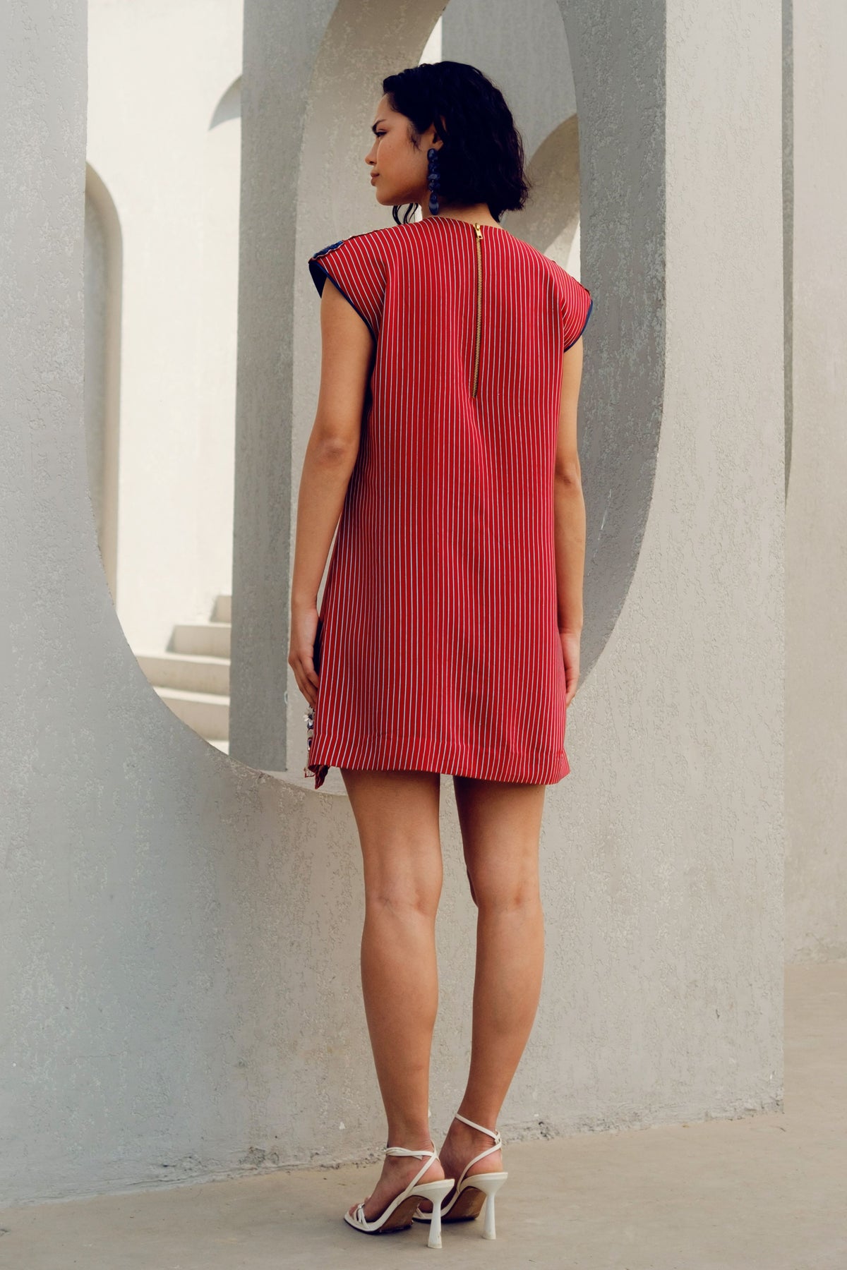 Red Caroline Power Dress