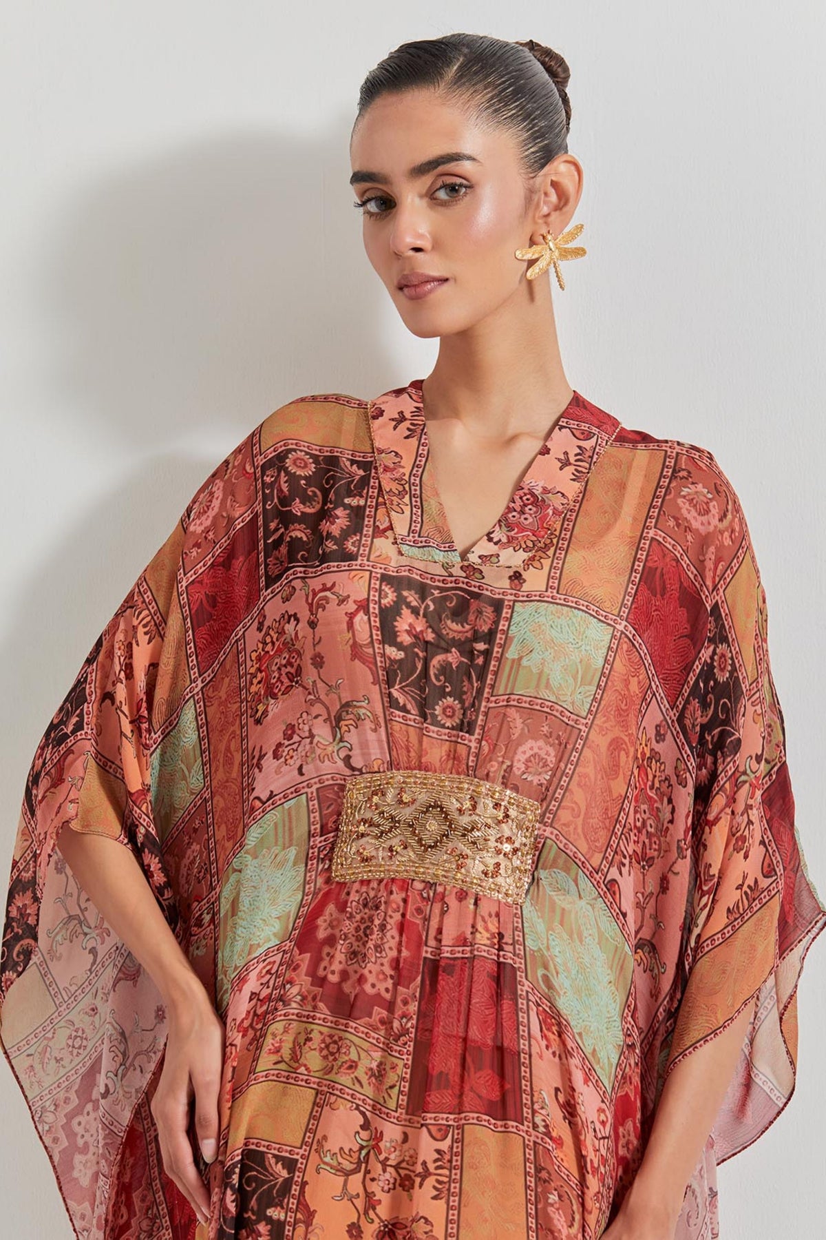 Spicy Glam Printed Kaftan
