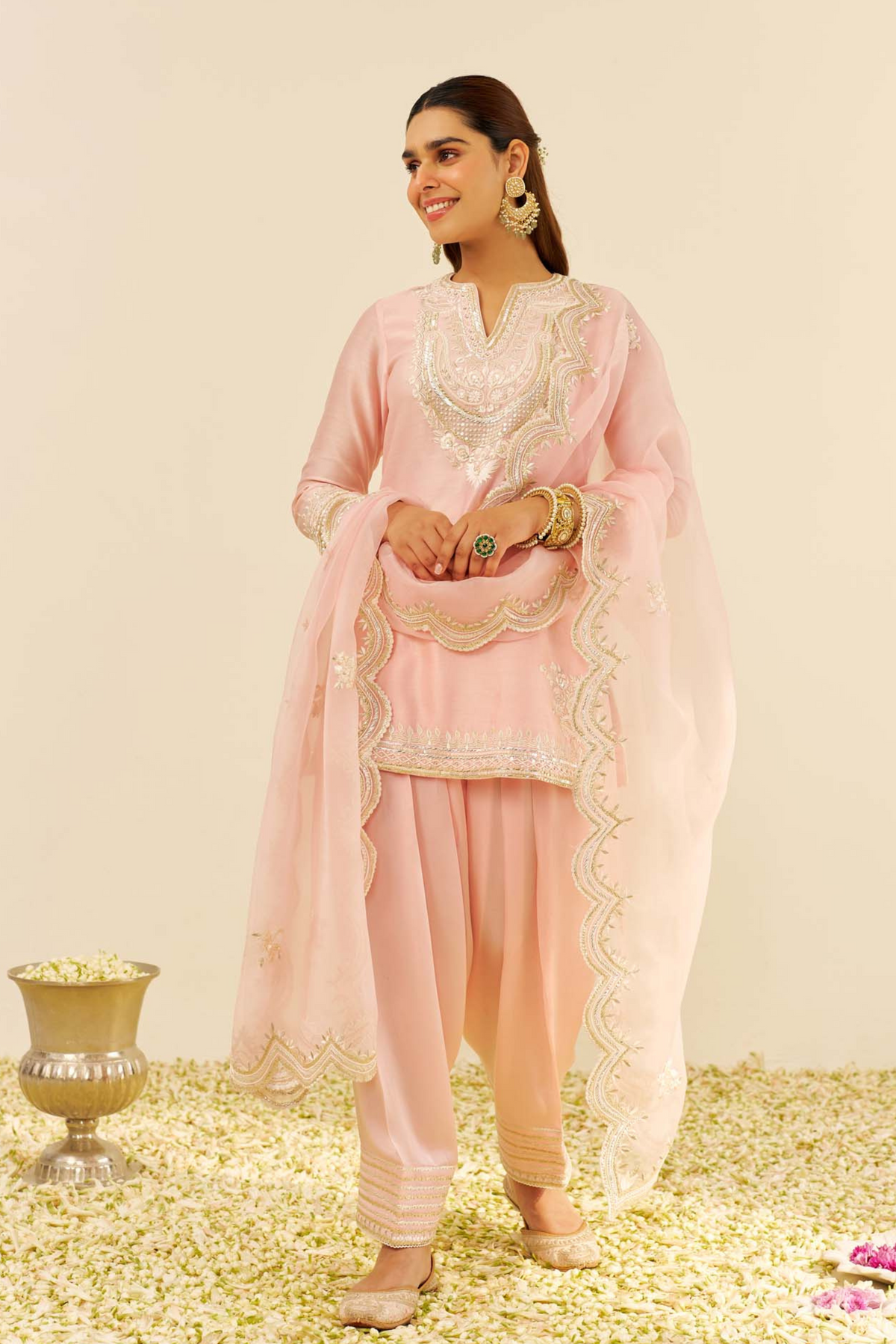Sara Blush Pink Kurta Set