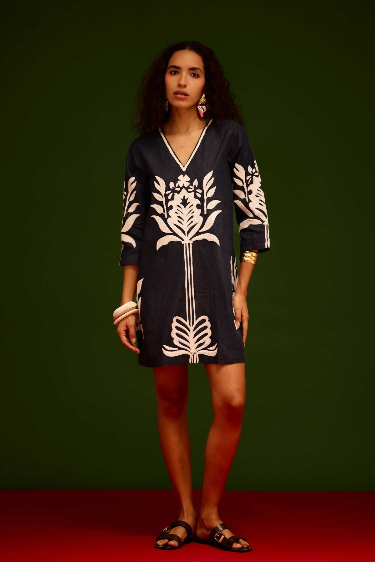 Blue Denim Shift Dress