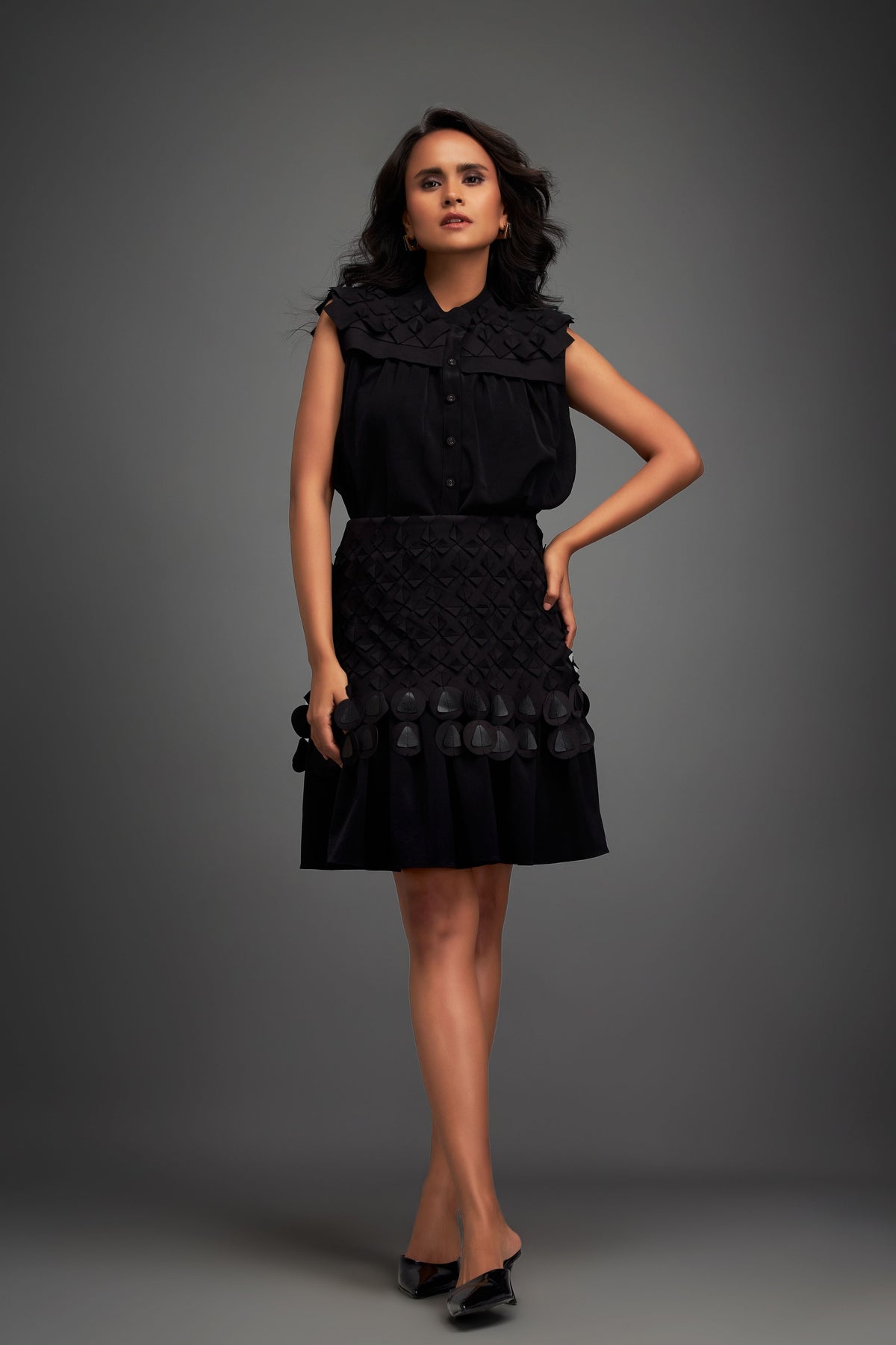 Black Sleeveless Co-ord set