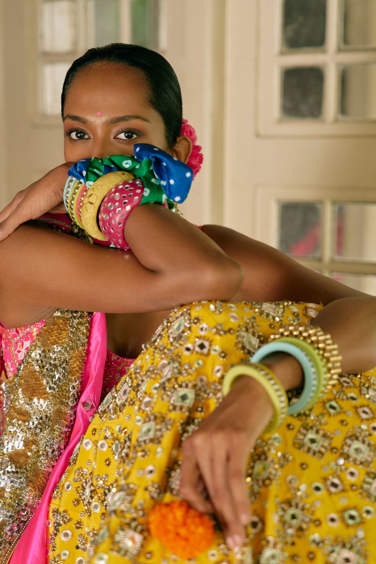 Marigold Lehenga Set