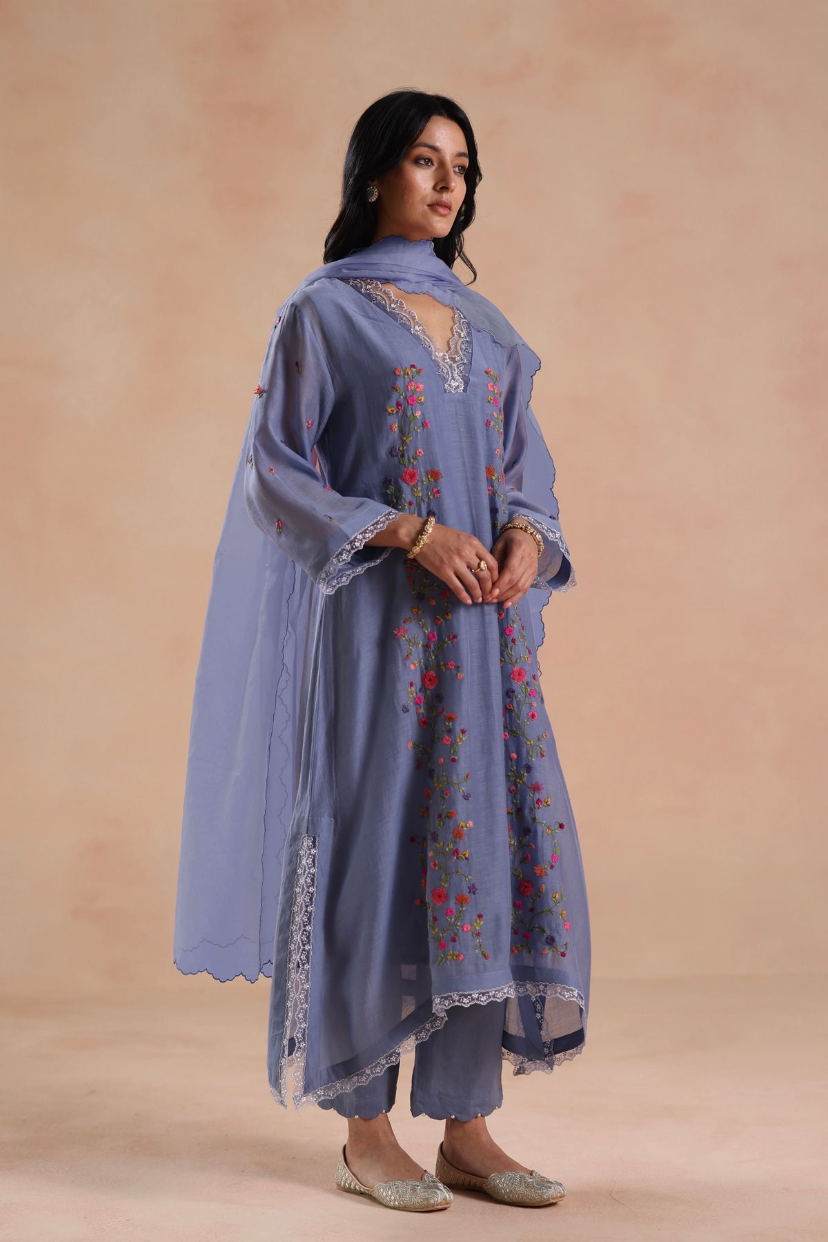 Evara Blue Kurta Set