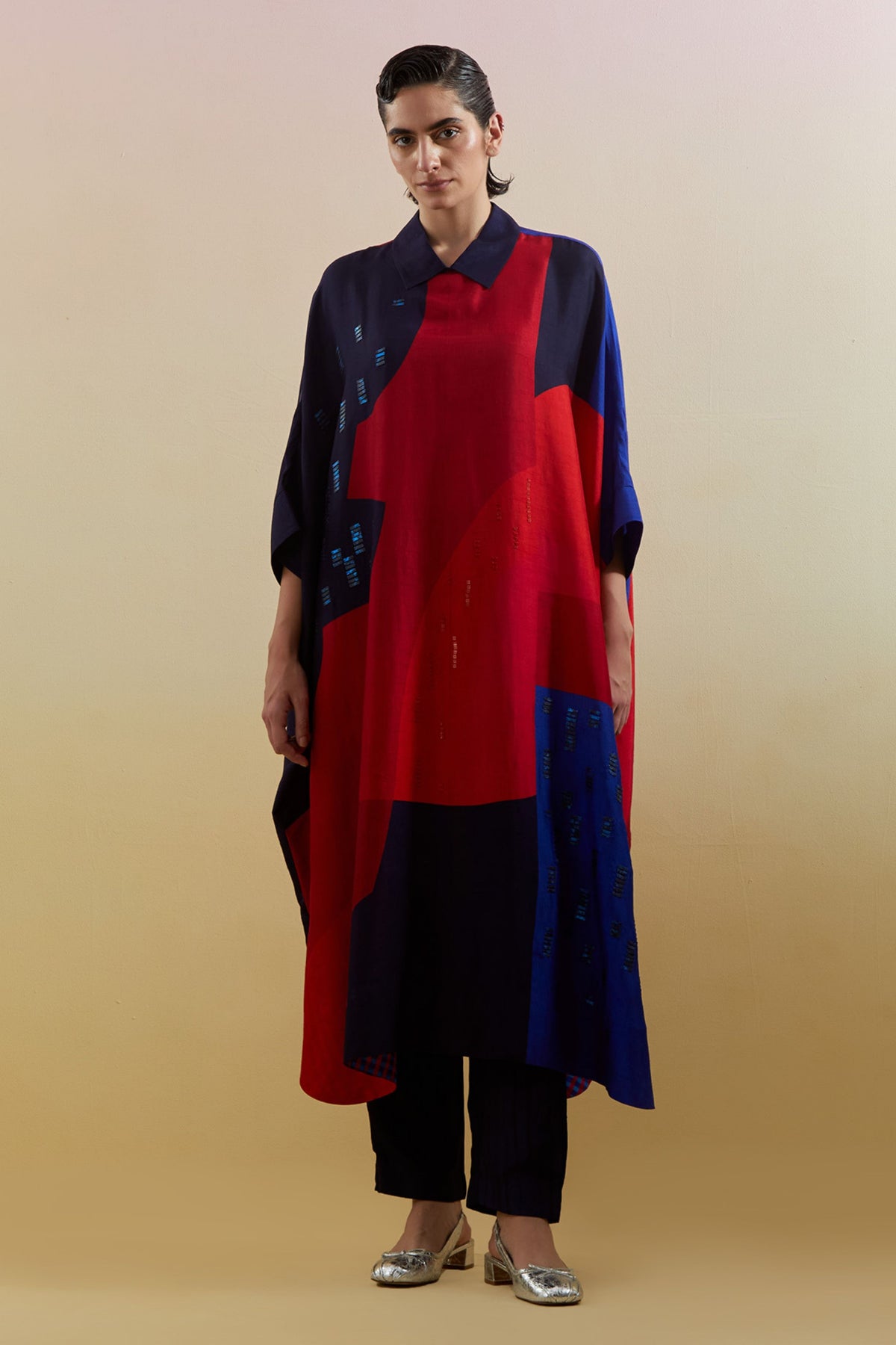 Zenith Navy & Red Kaftan