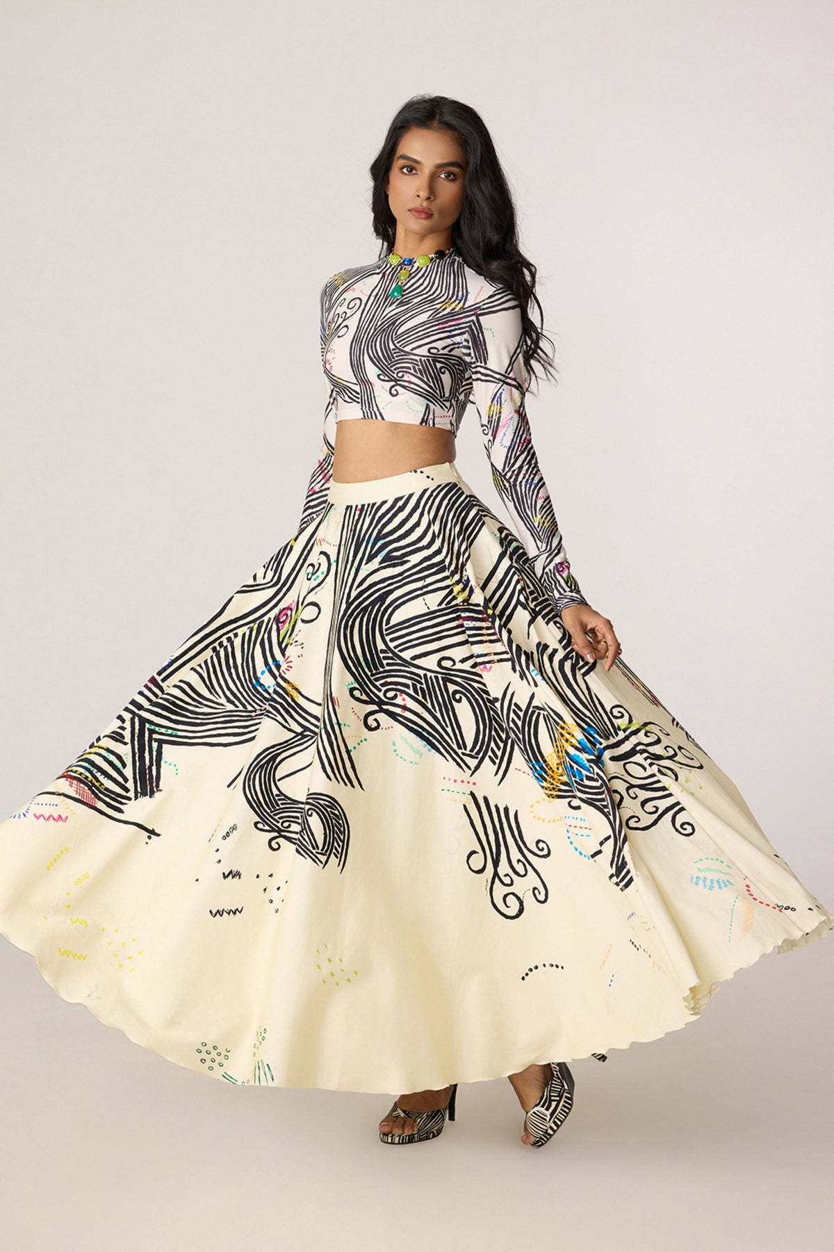 Gigi Blouse & Dracy Skirt Set