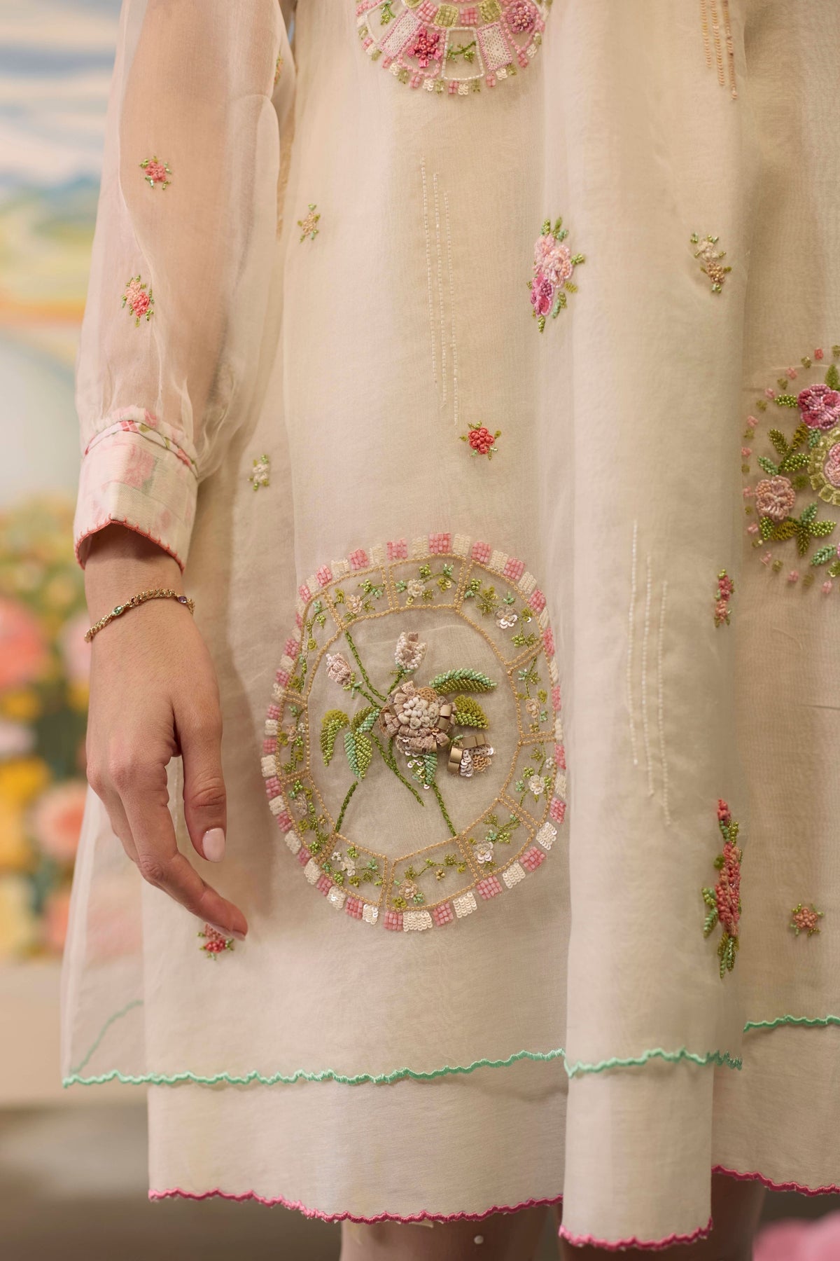 Lumina Embroidered Dress