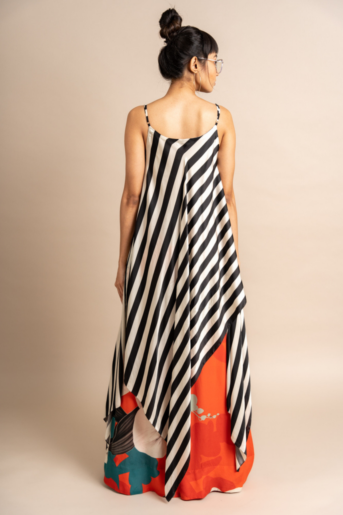 Tangerine Print Singlet Top