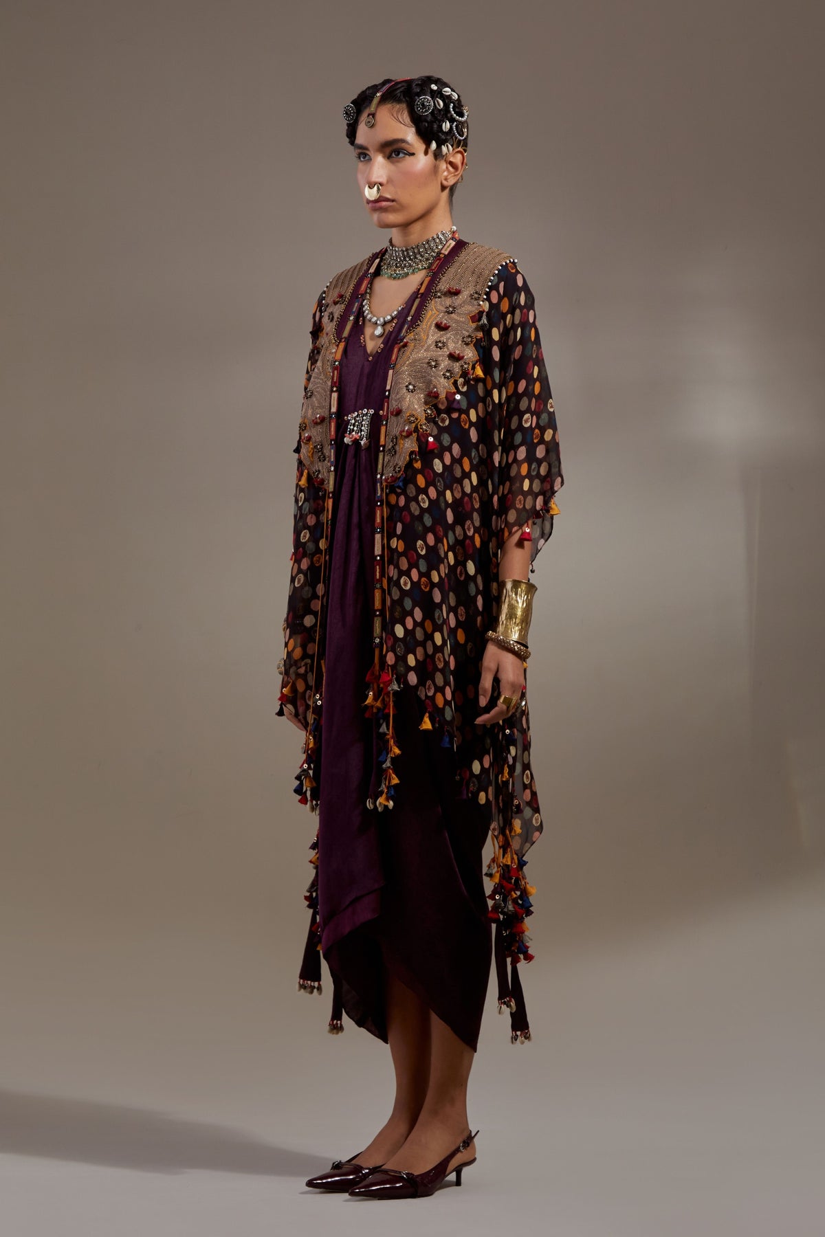 Jamuni Veni Dupatta Jacket Set
