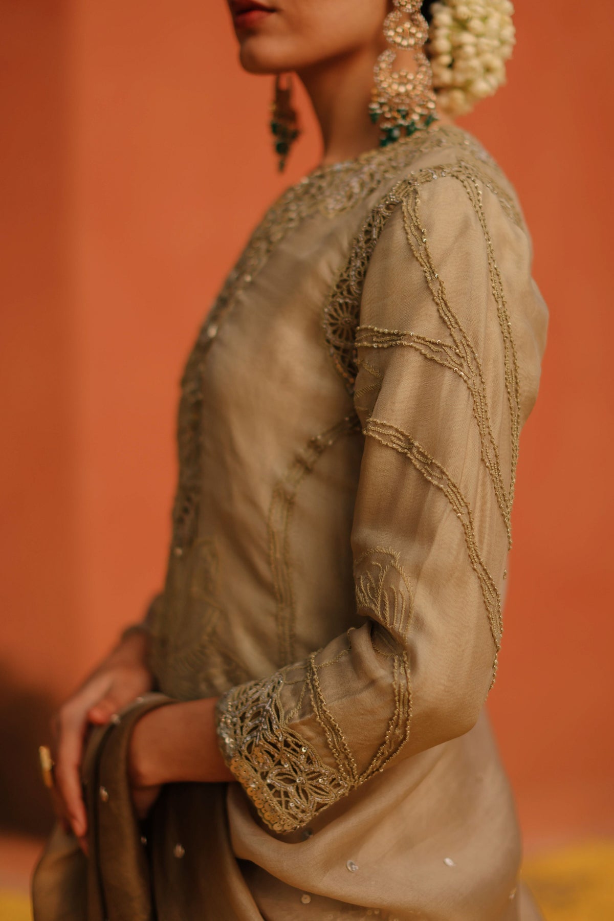 Sage Green  Sharara Set