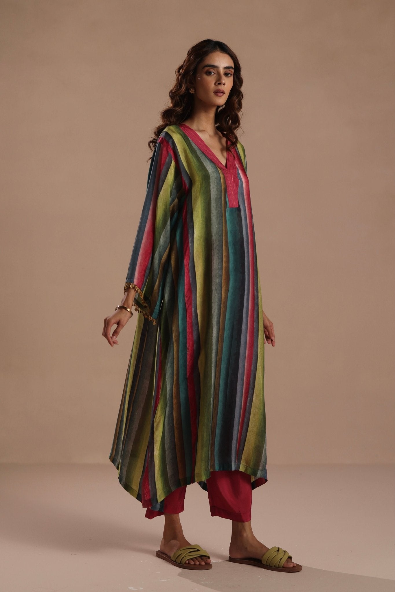 Prism Kurta Set - Roza Pret - Elahe