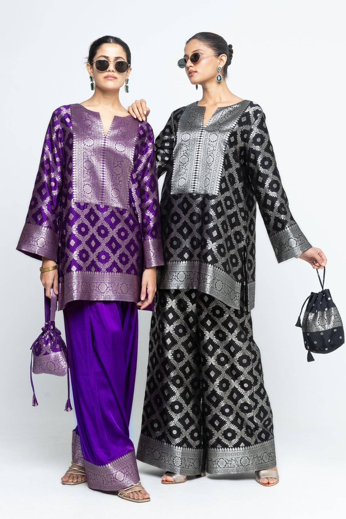 Seerat Jaal Black Tunic Set