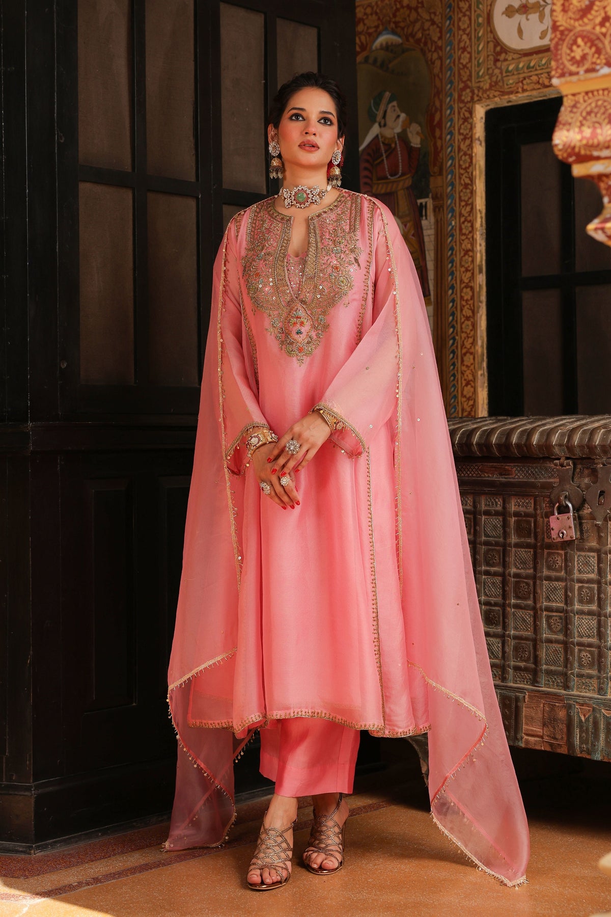 Ahista Pink Pakhi Kurta Set