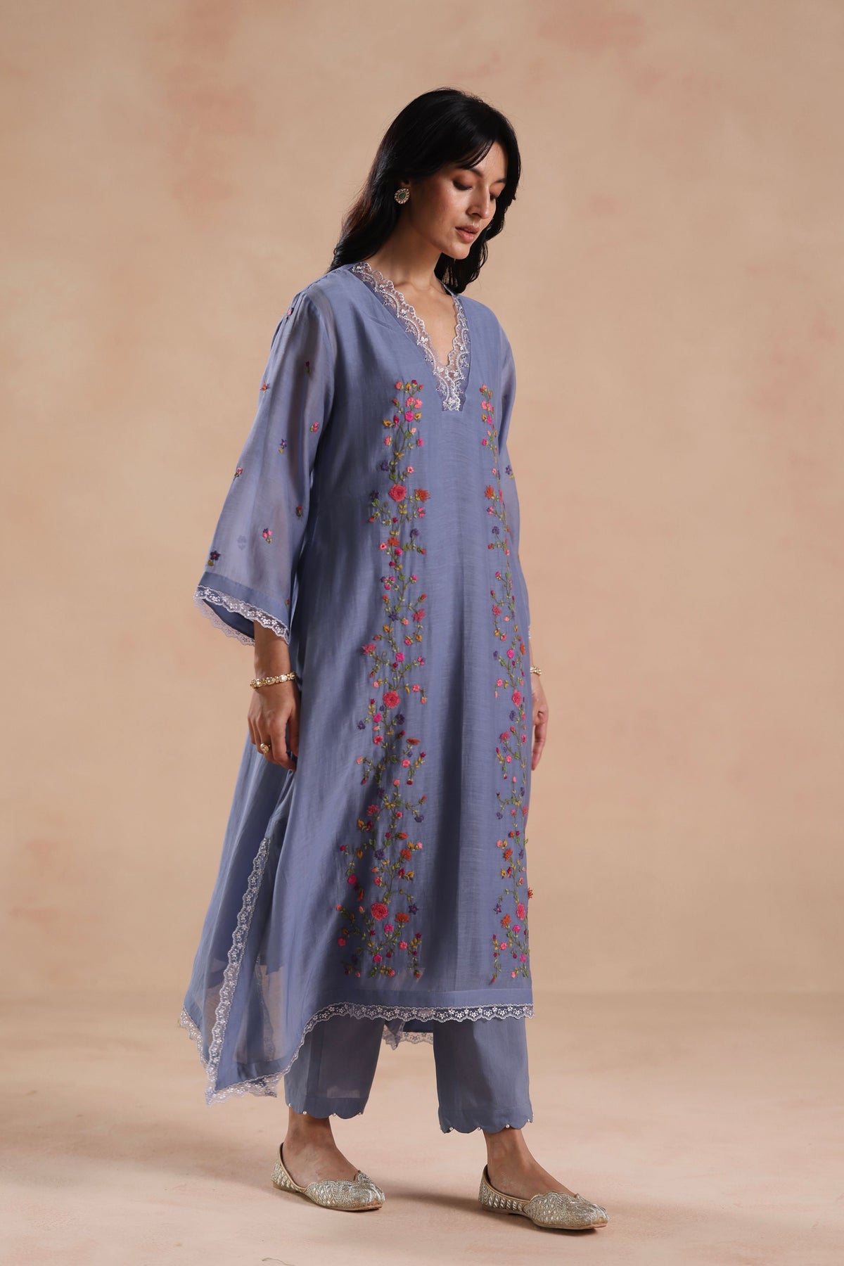 Evara Blue Kurta Set