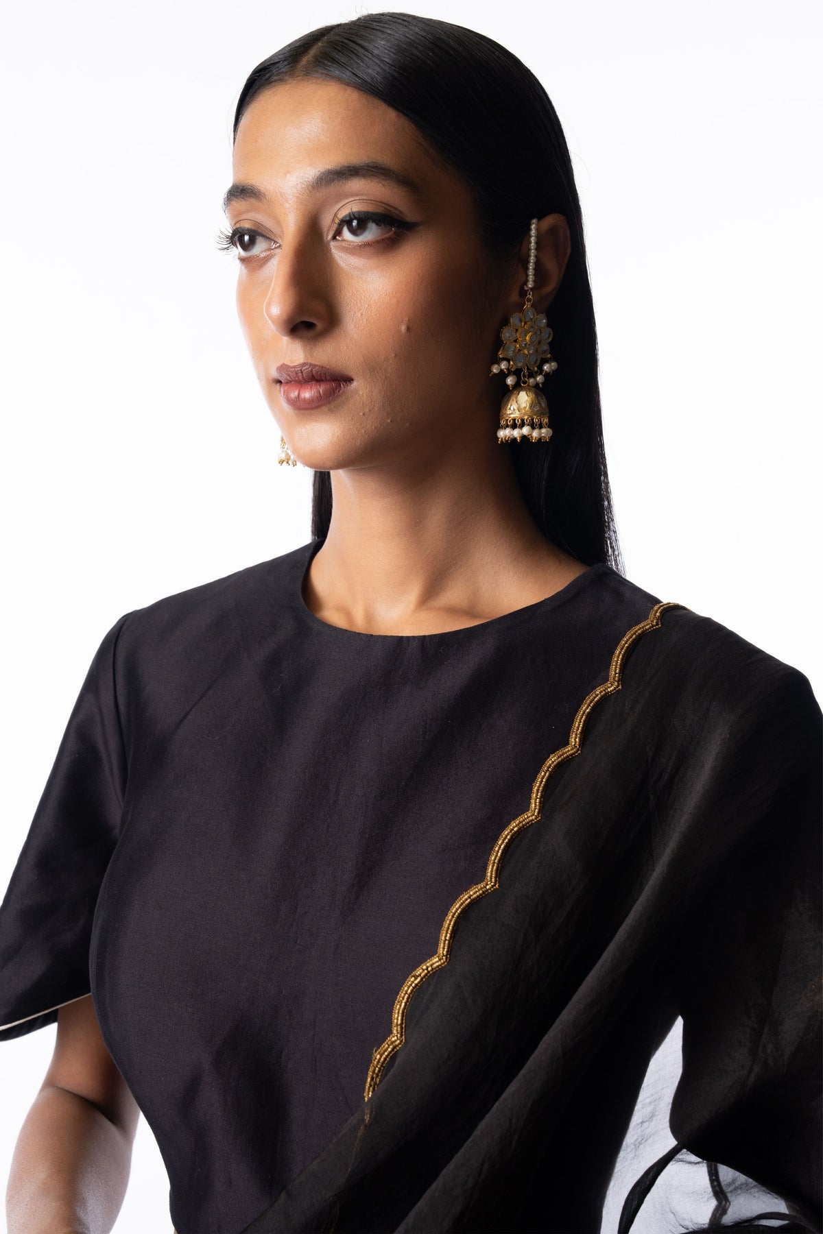 Siyaah Saree Set