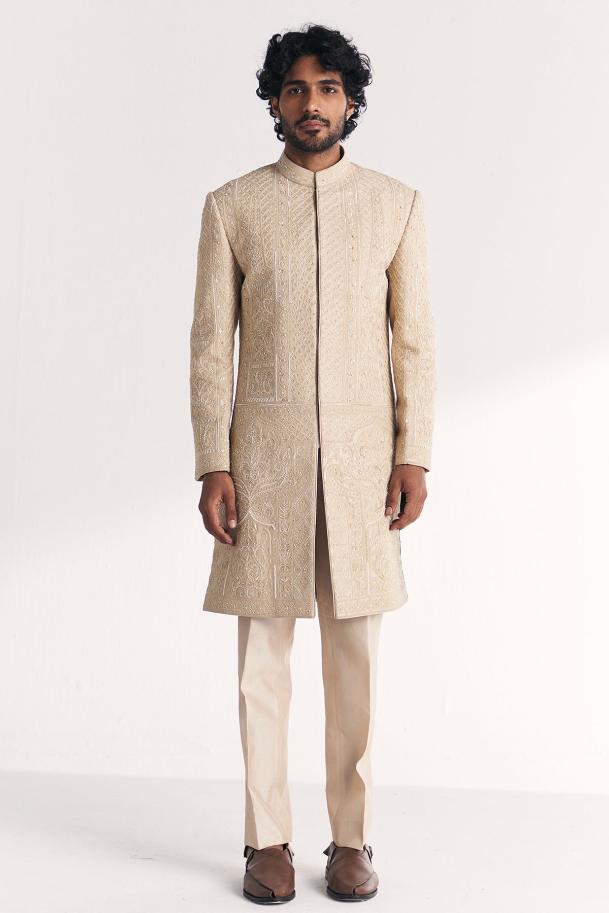 Rustom Ivory Achkan Set