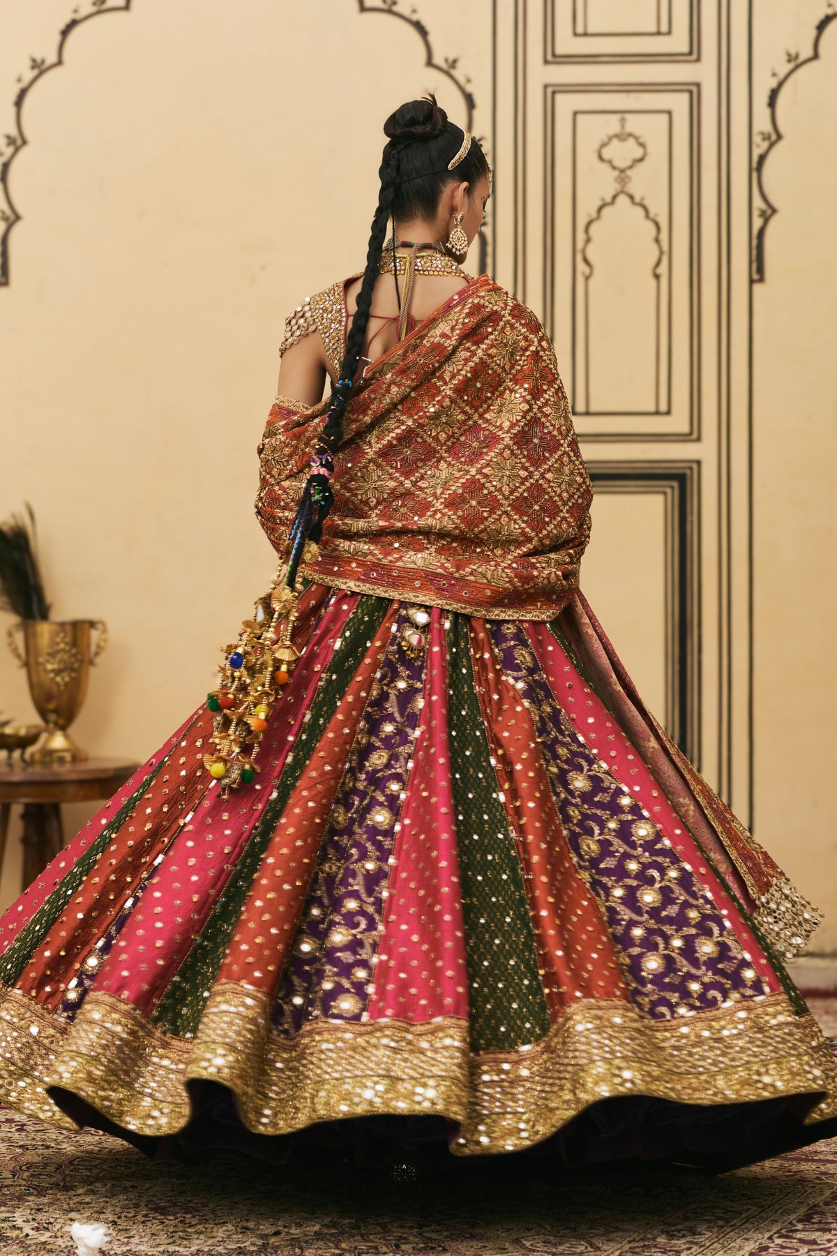 Chitrangi Phulkari Lehenga Set
