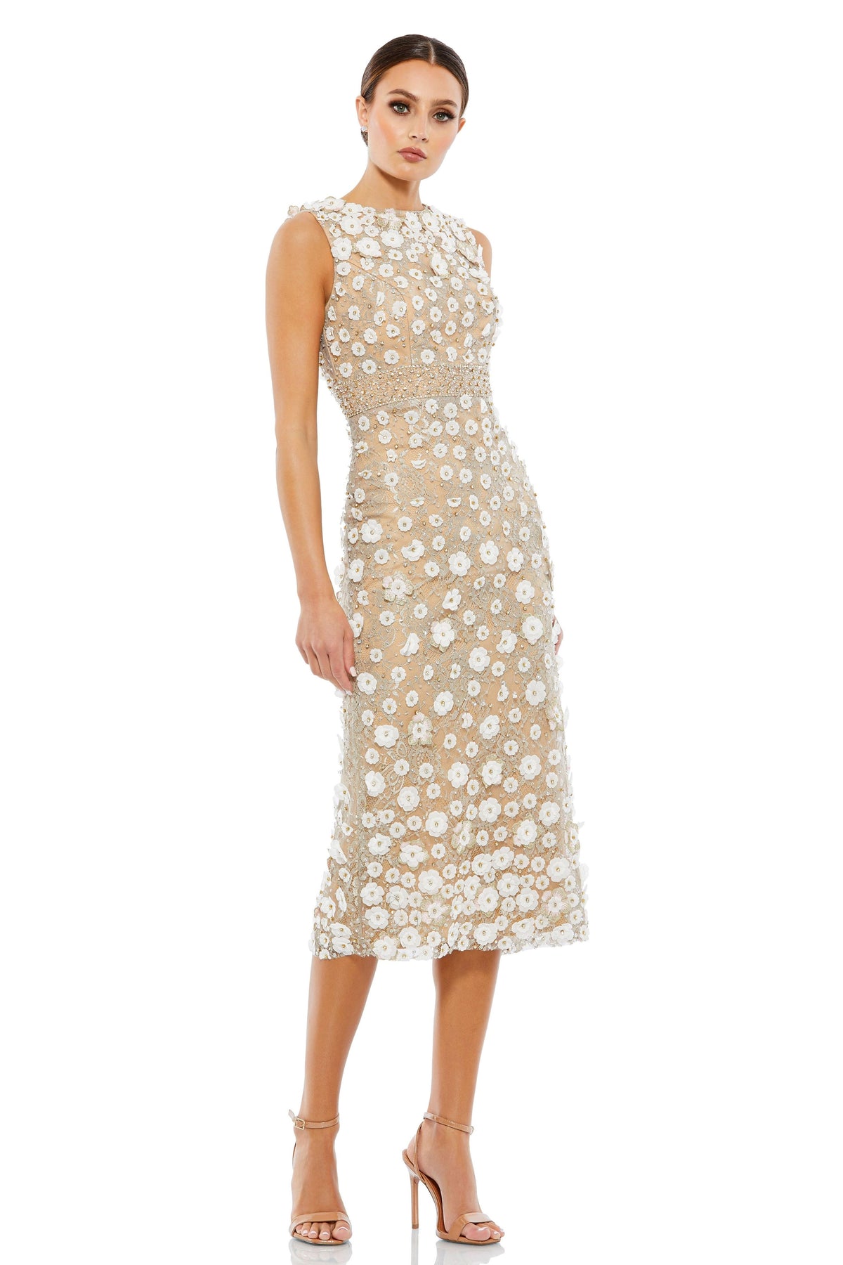 3D Flower Detailing Dress