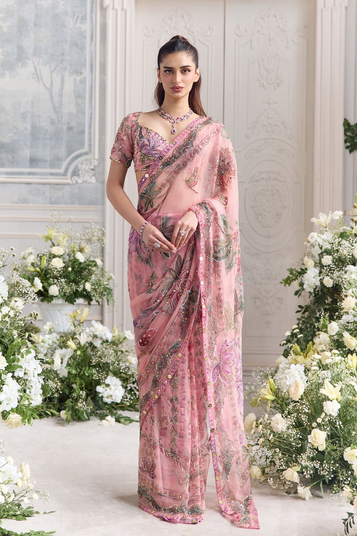 Chahat Draped Saree Set