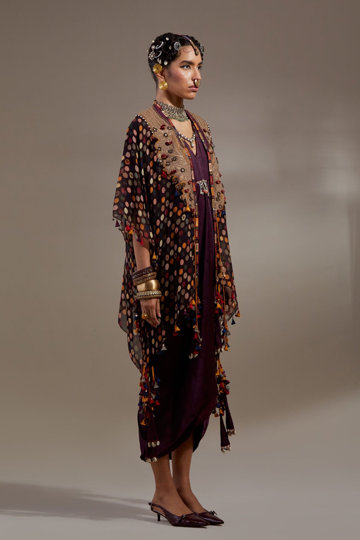 Jamuni Veni Dupatta Jacket Set