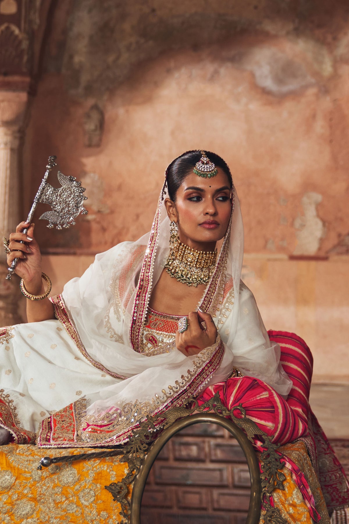 Samreen Ivory Sharara Set