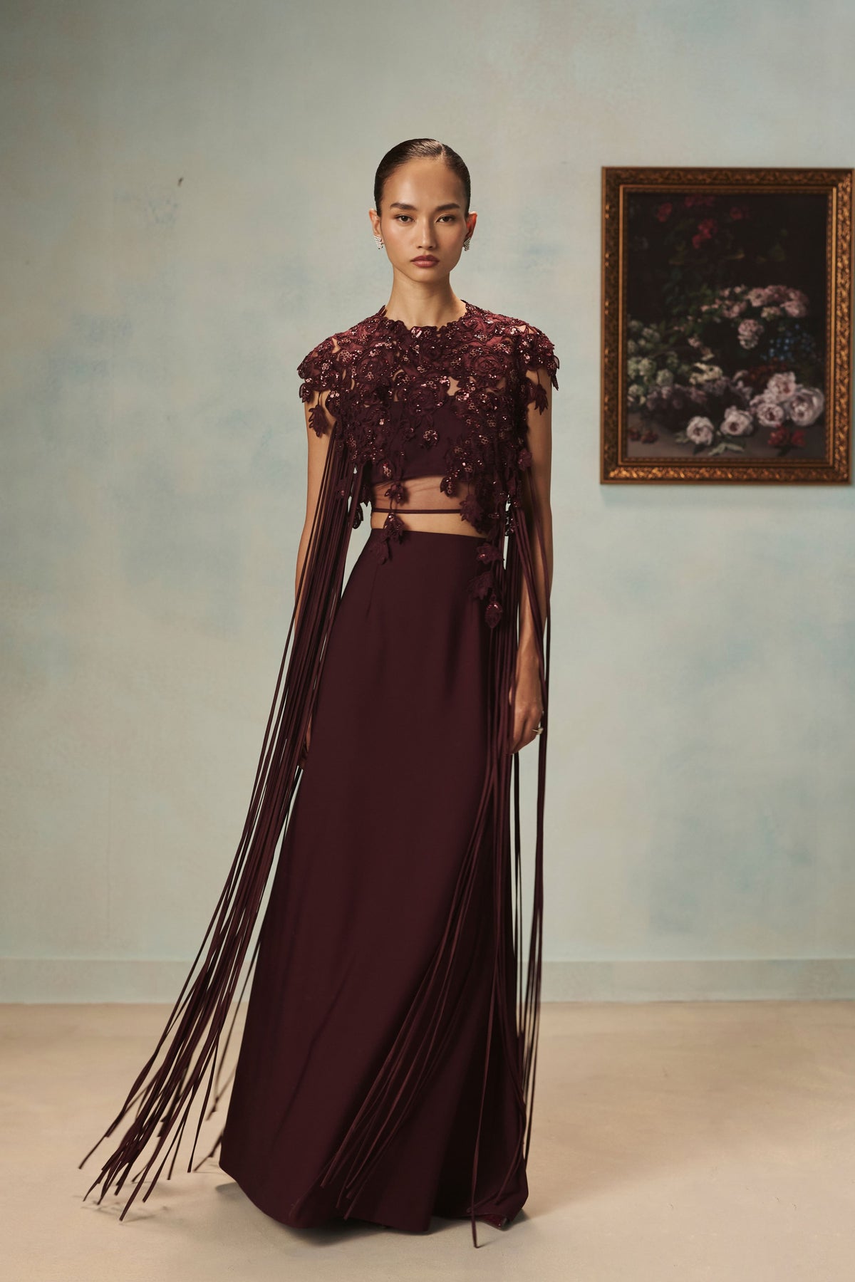 Vienna Merlot Top And Pants