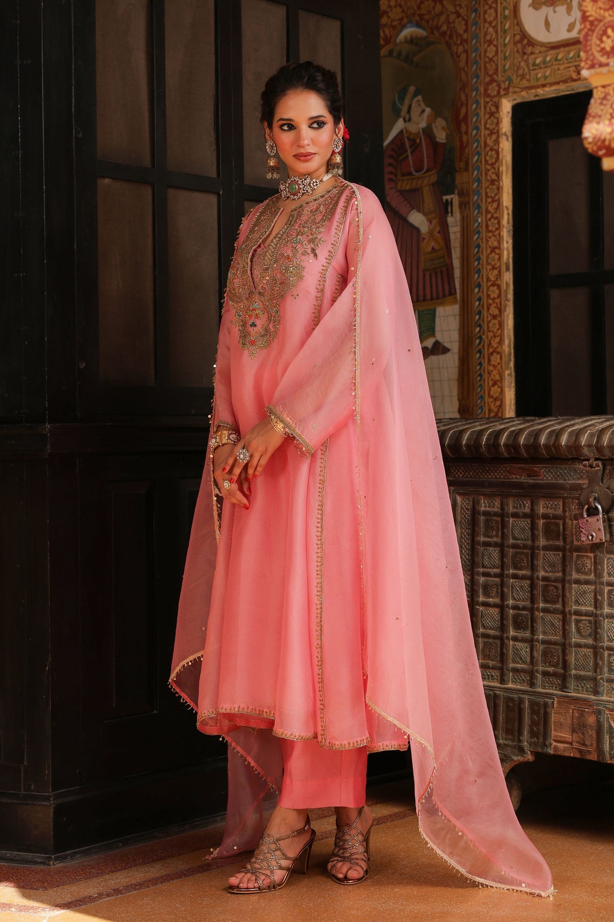 Ahista Pink Pakhi Kurta Set
