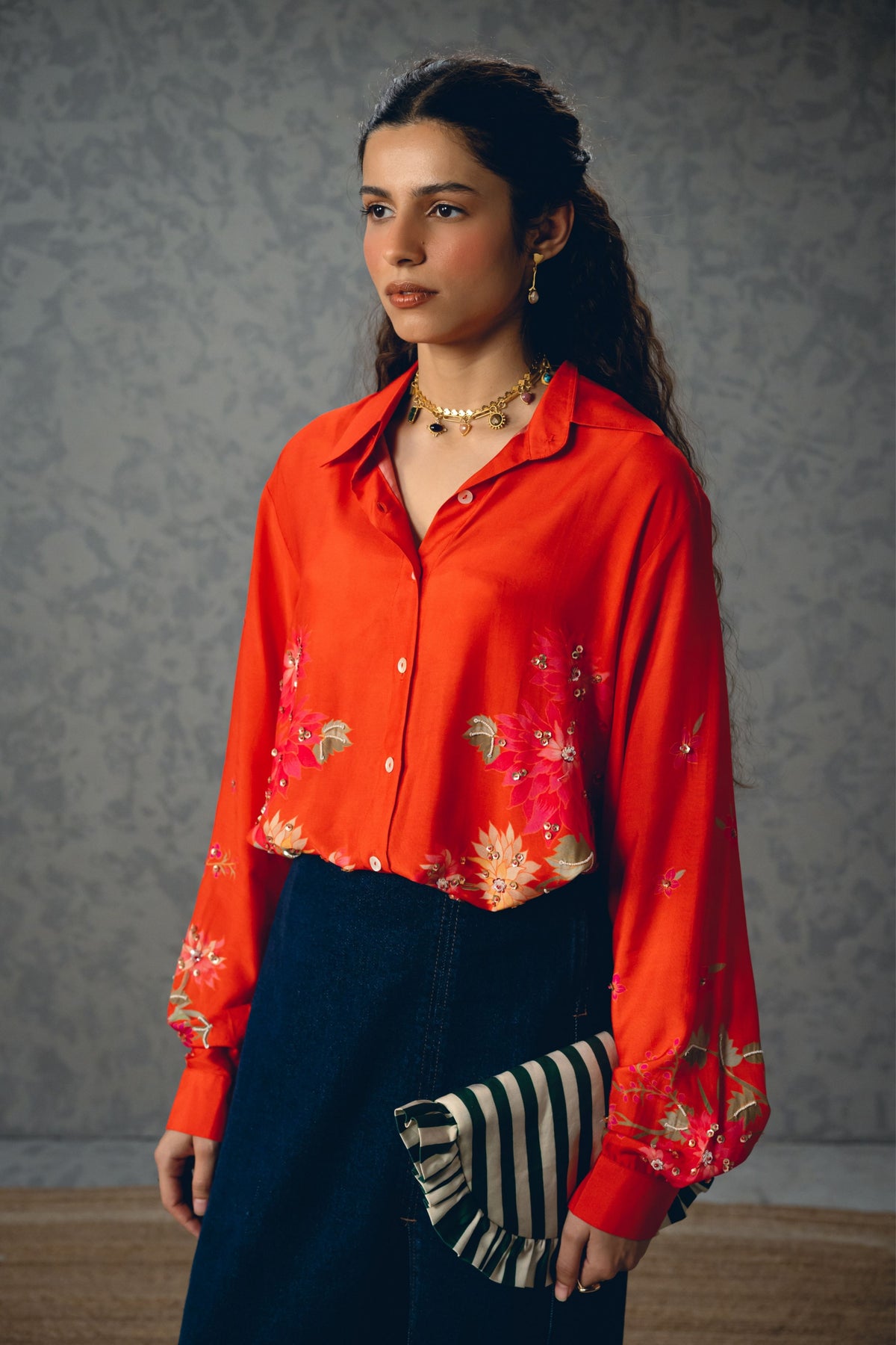Jade Orange Shirt